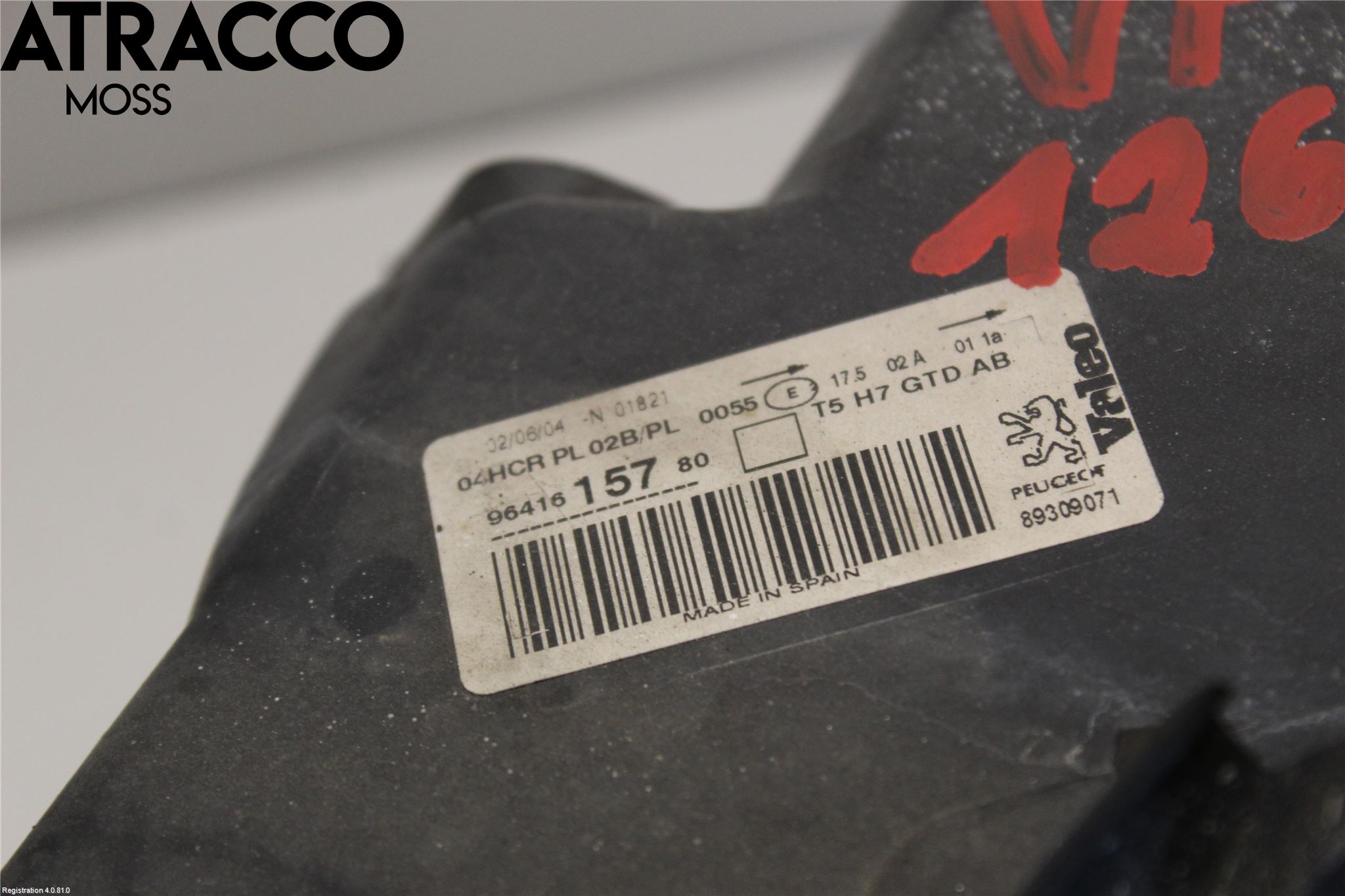 Peugeot 307     01-05 Frontlykt Venstre