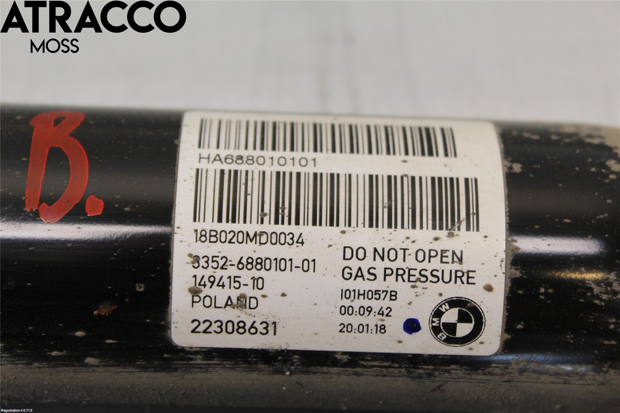 BMW i3 I01 13-22 Fjærbein Bak Høyre