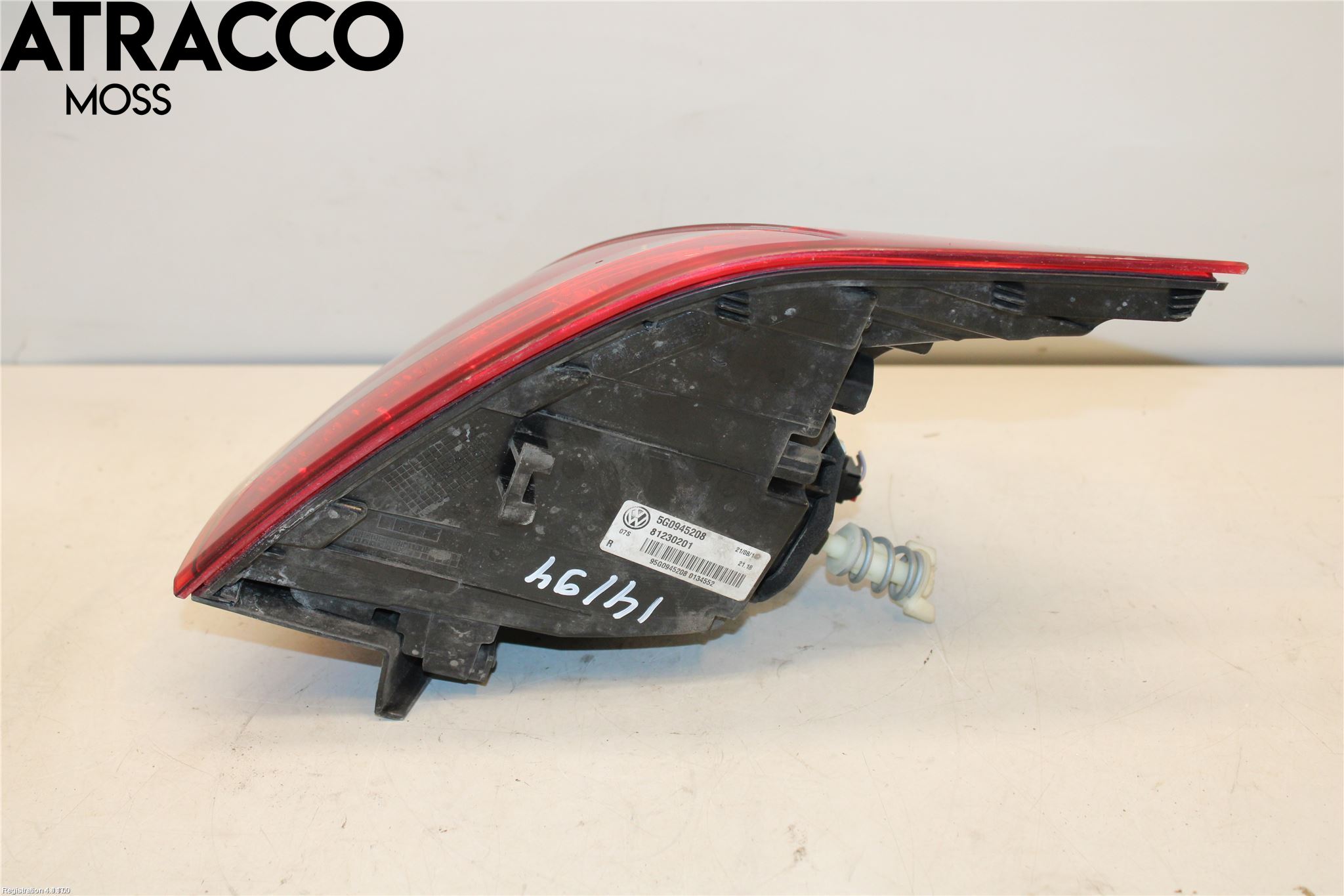 Volkswagen VW GOLF / E-GOLF VII 13-20 Baklykt Høyre