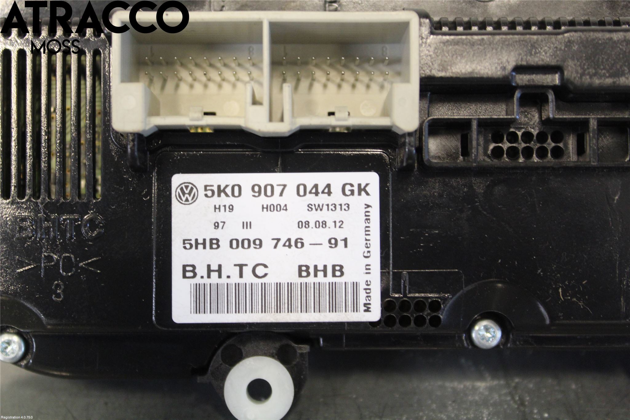 Volkswagen VW GOLF VI 09-13 Varme Ac Betjening-Display