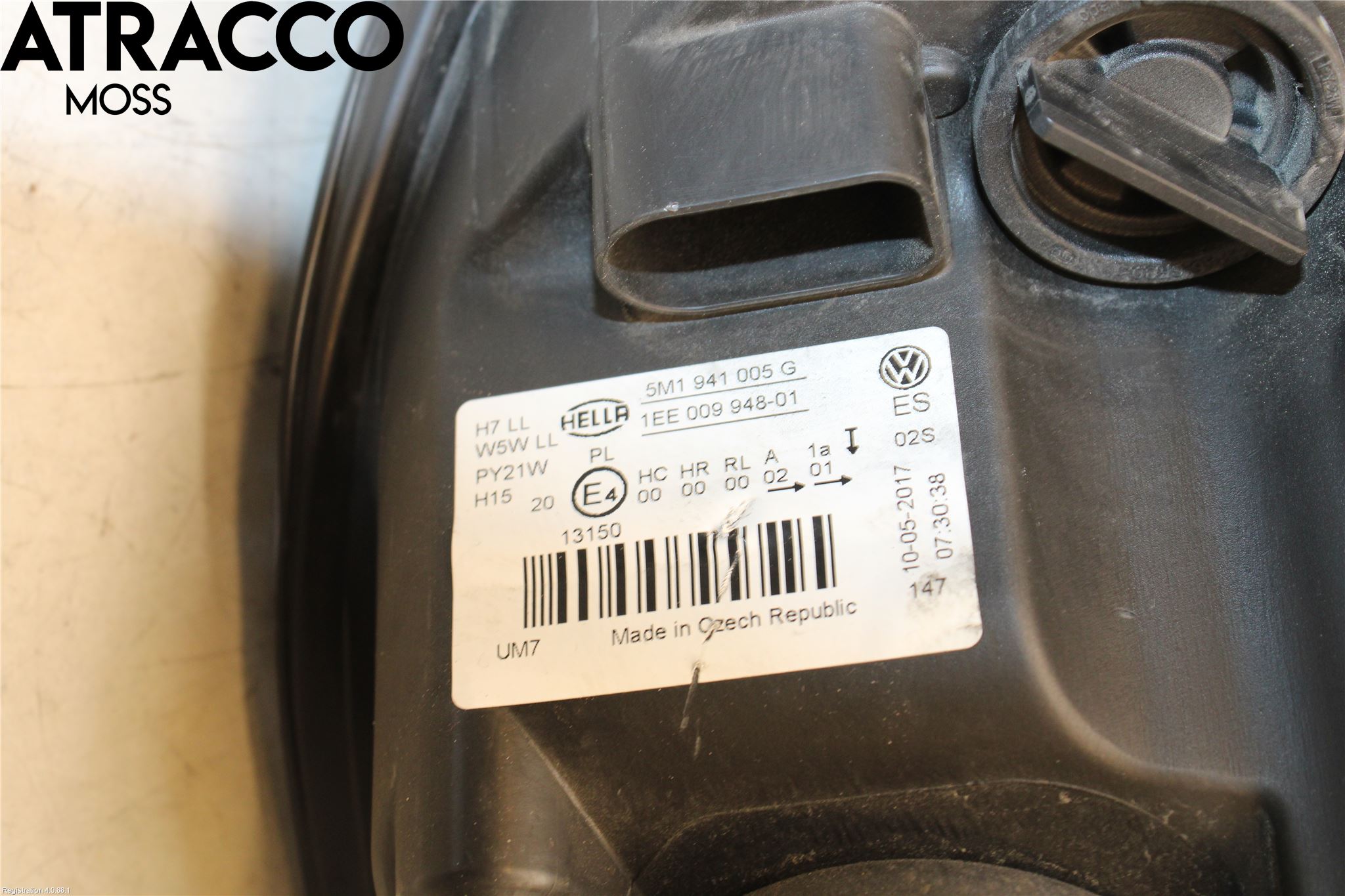 Volkswagen VW GOLF PLUS/CROSS GOLF 04-14 Frontlykt Venstre