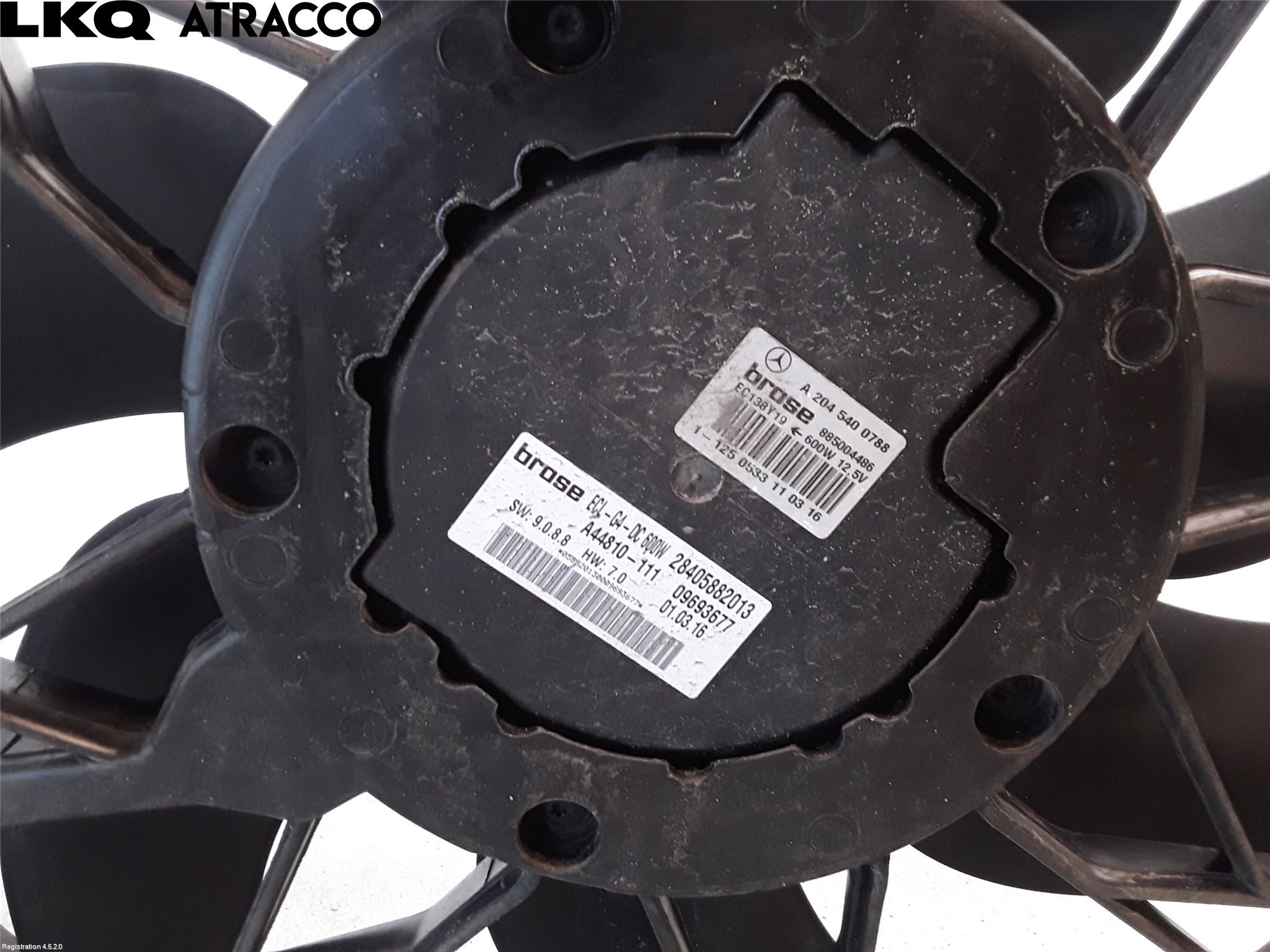 Mercedes-Benz MB B-KLASS (W246/W242) 12-19 Kjølevifte Elektrisk