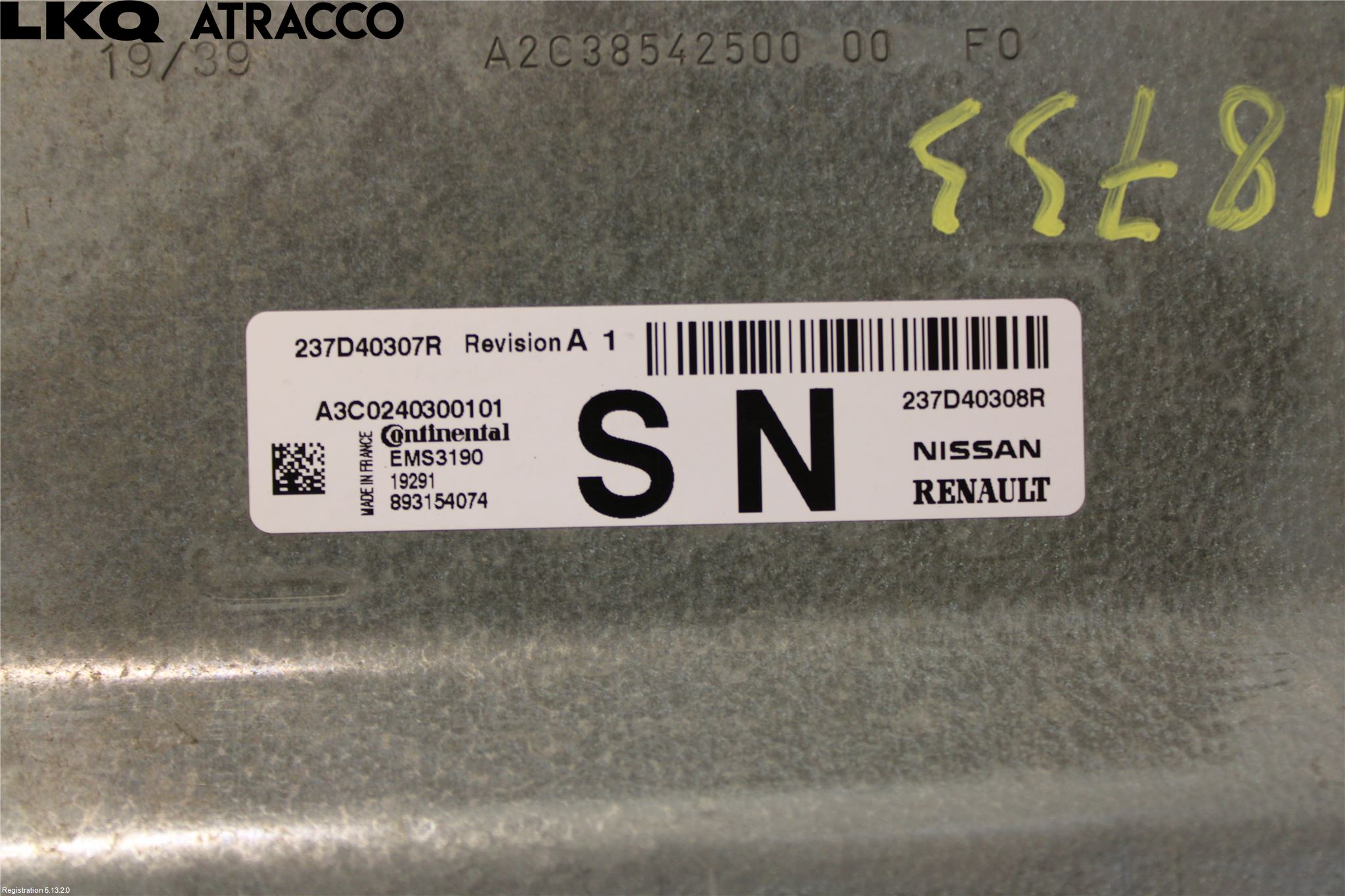 Renault ZOE/E-TECH 13- Styreenhet Innsprøytning