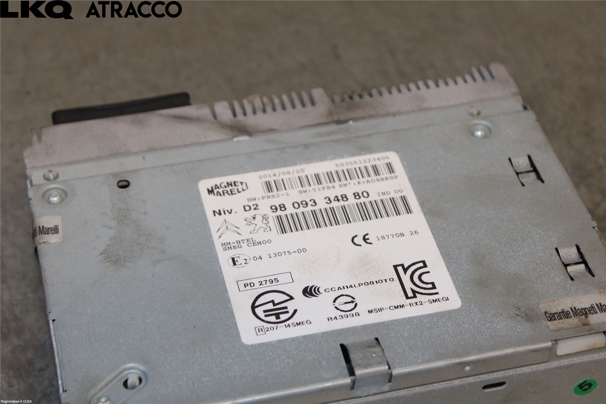 Citroen C4 GRAND PICASSO 14-18 Stereo Radio