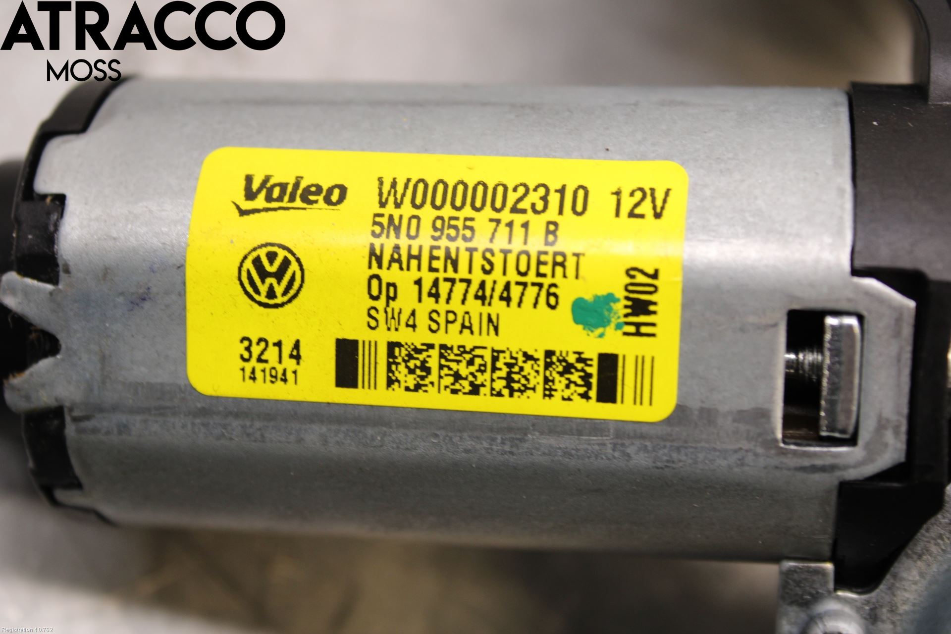 Volkswagen VW TIGUAN 07-16 Viskermotor Bakluke