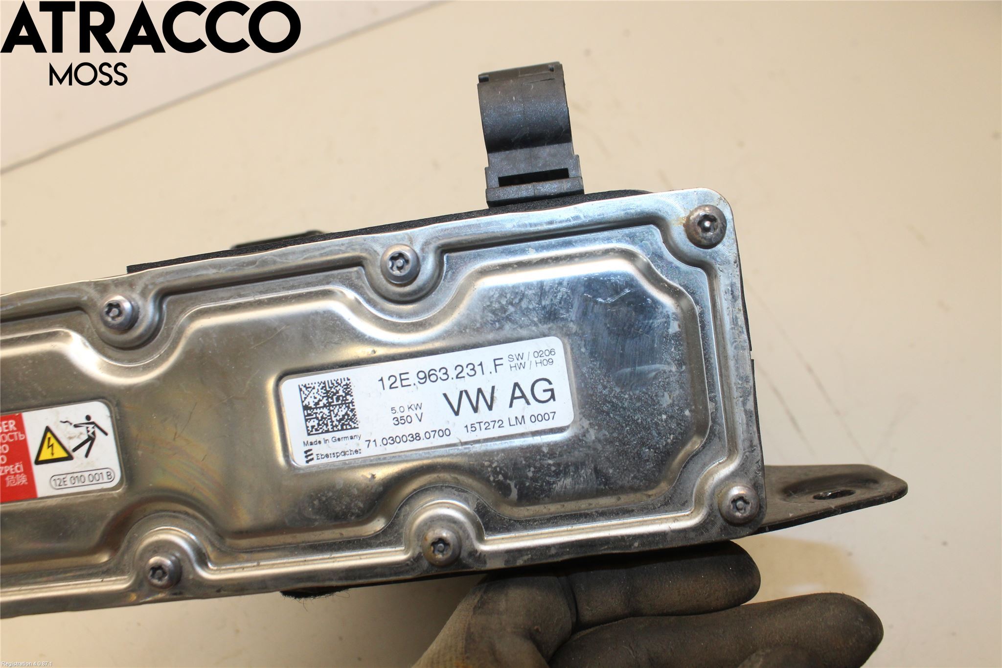 Volkswagen VW GOLF / E-GOLF VII 13-20 Motorvarmer Elektrisk