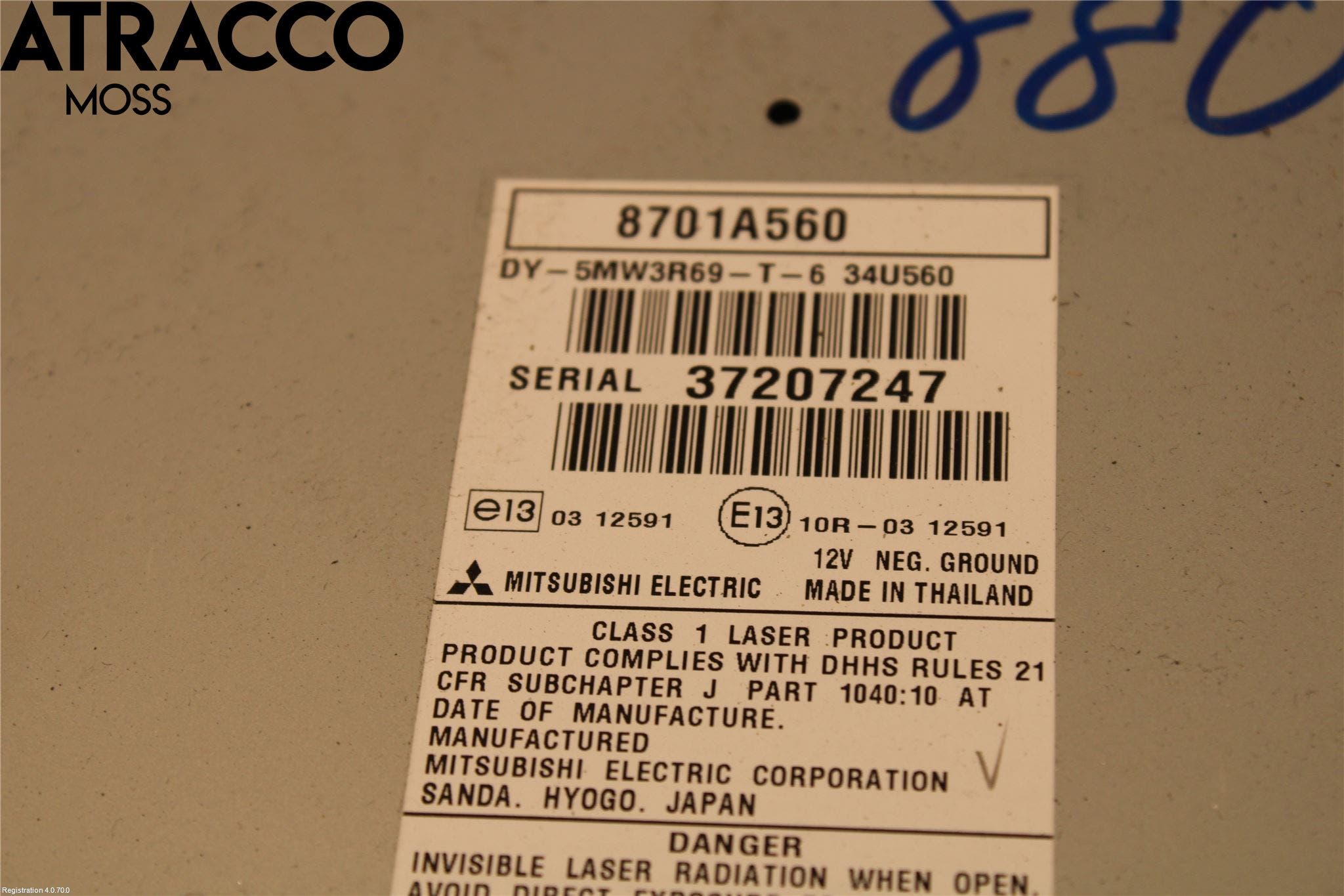 Mitsubishi ASX 10-22 Stereo Radio Med Cd