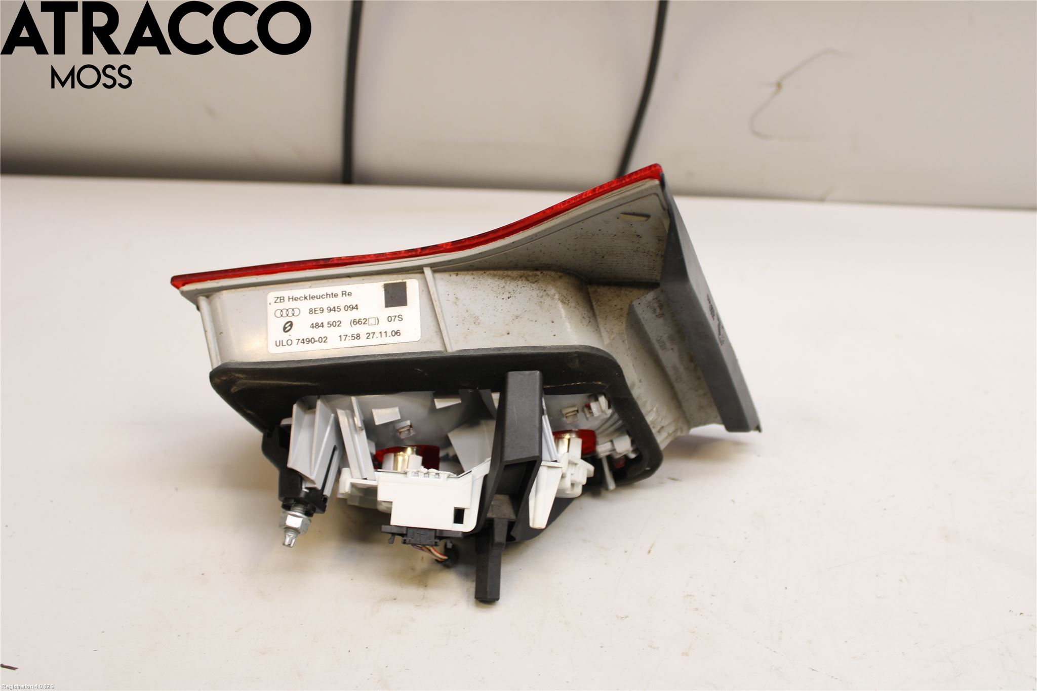 Audi A4/S4 05-07 Baklykt Høyre  På Luke(Indre)