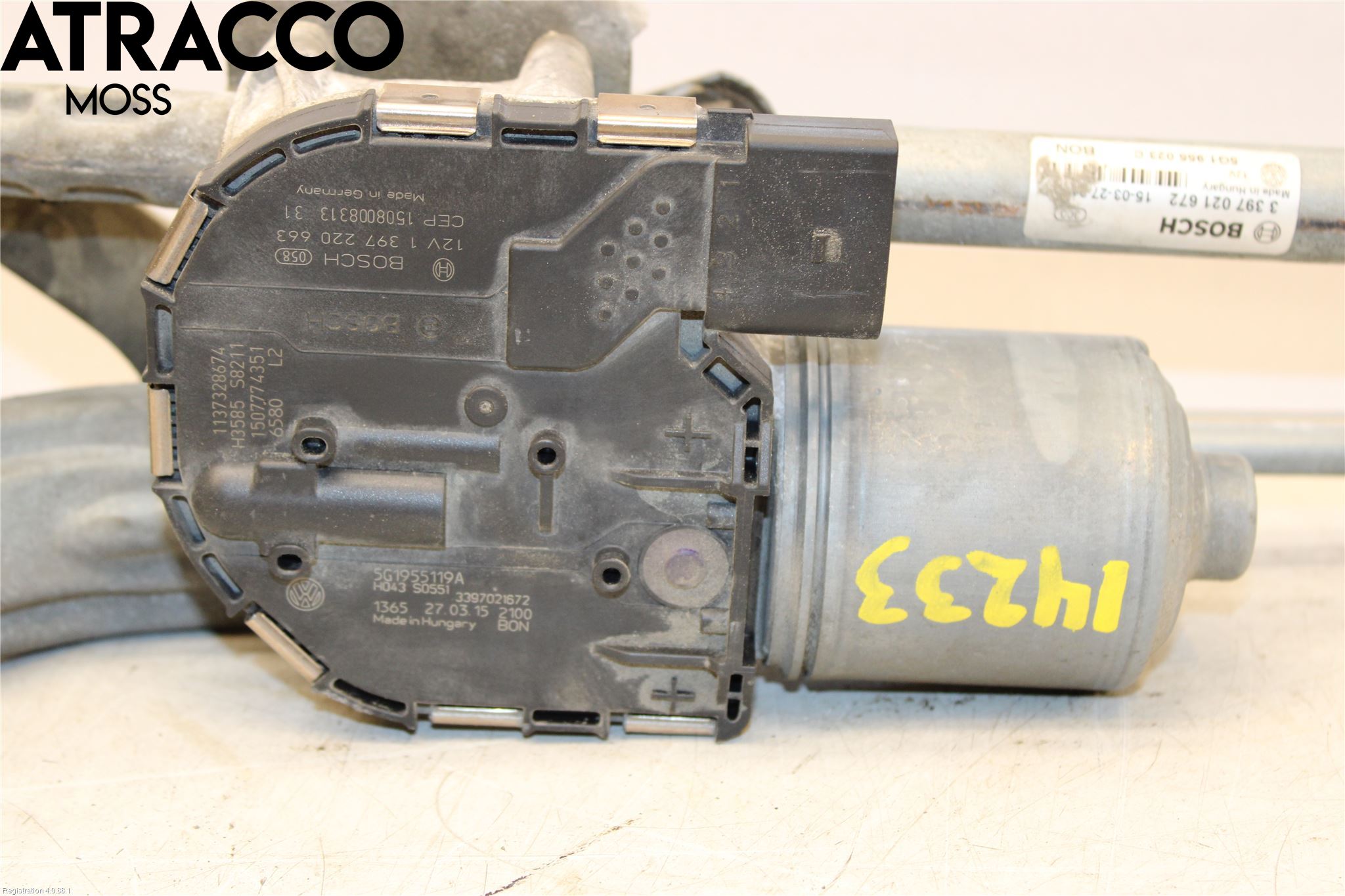 Volkswagen VW GOLF / E-GOLF VII 13-20 Viskermotor Frontrute