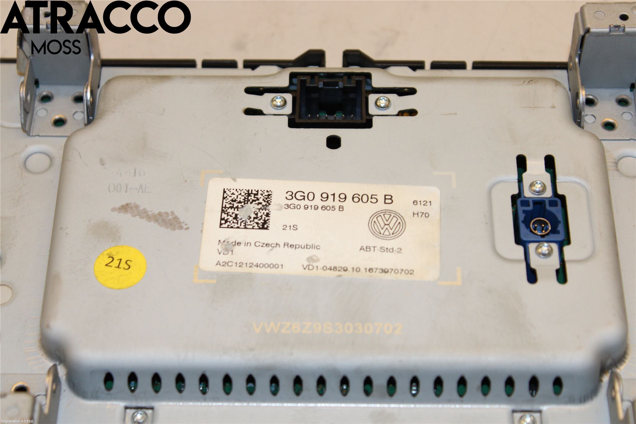 Volkswagen VW GOLF / E-GOLF VII 13-20 Multifunktionsdisplay