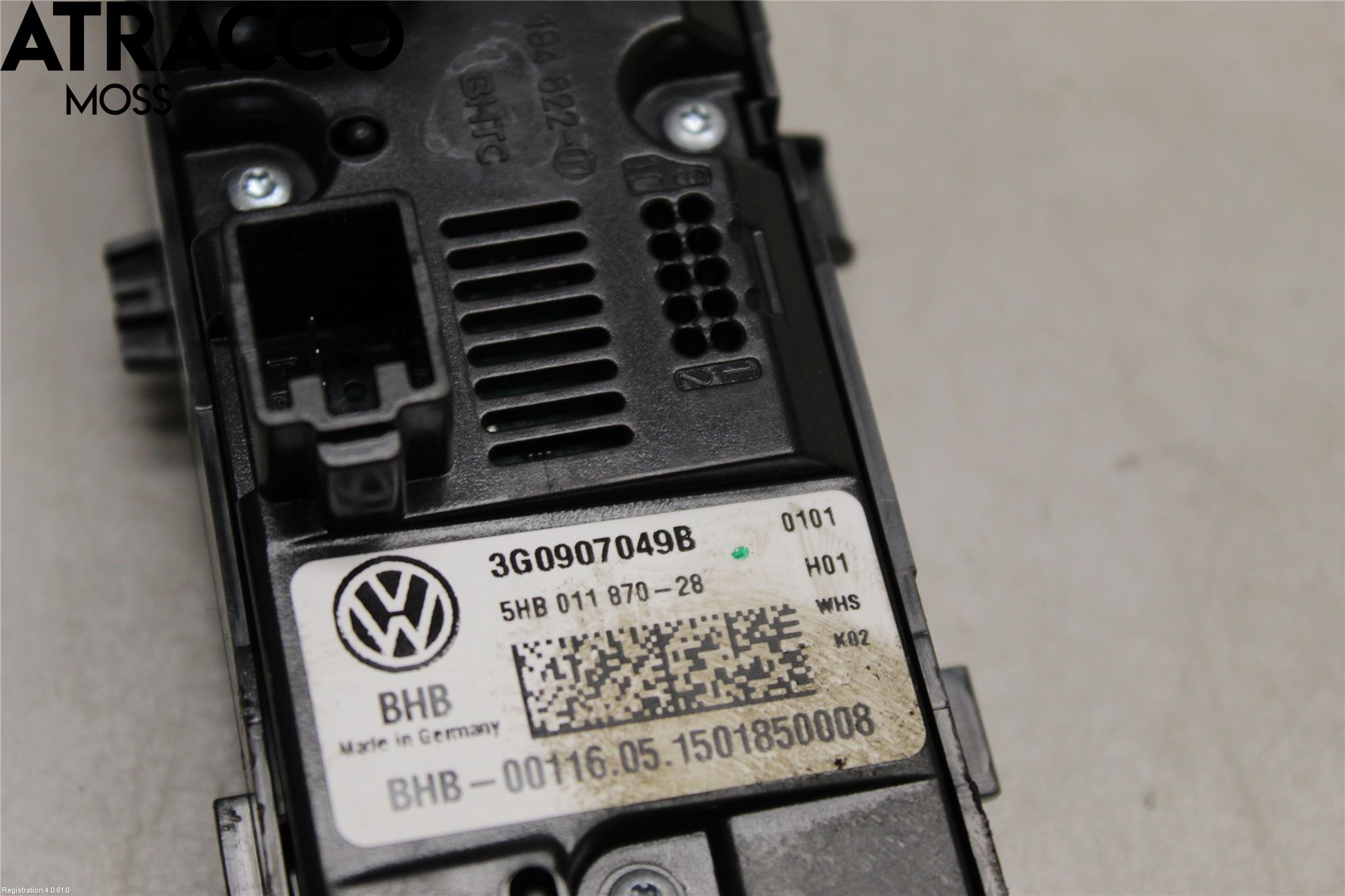 Volkswagen VW PASSAT 15-19 Varme Ac Betjening-Display