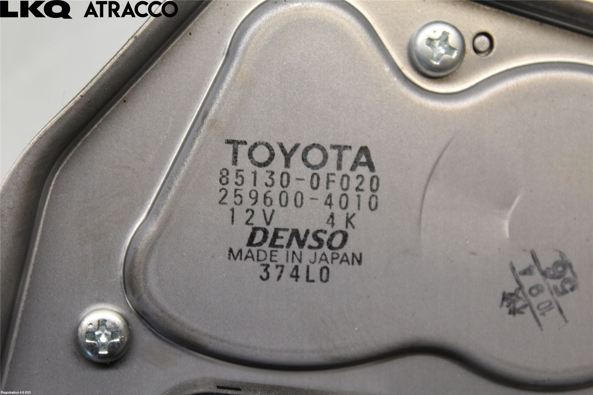 Toyota COROLLA VERSO 08-09 Viskermotor Bakluke