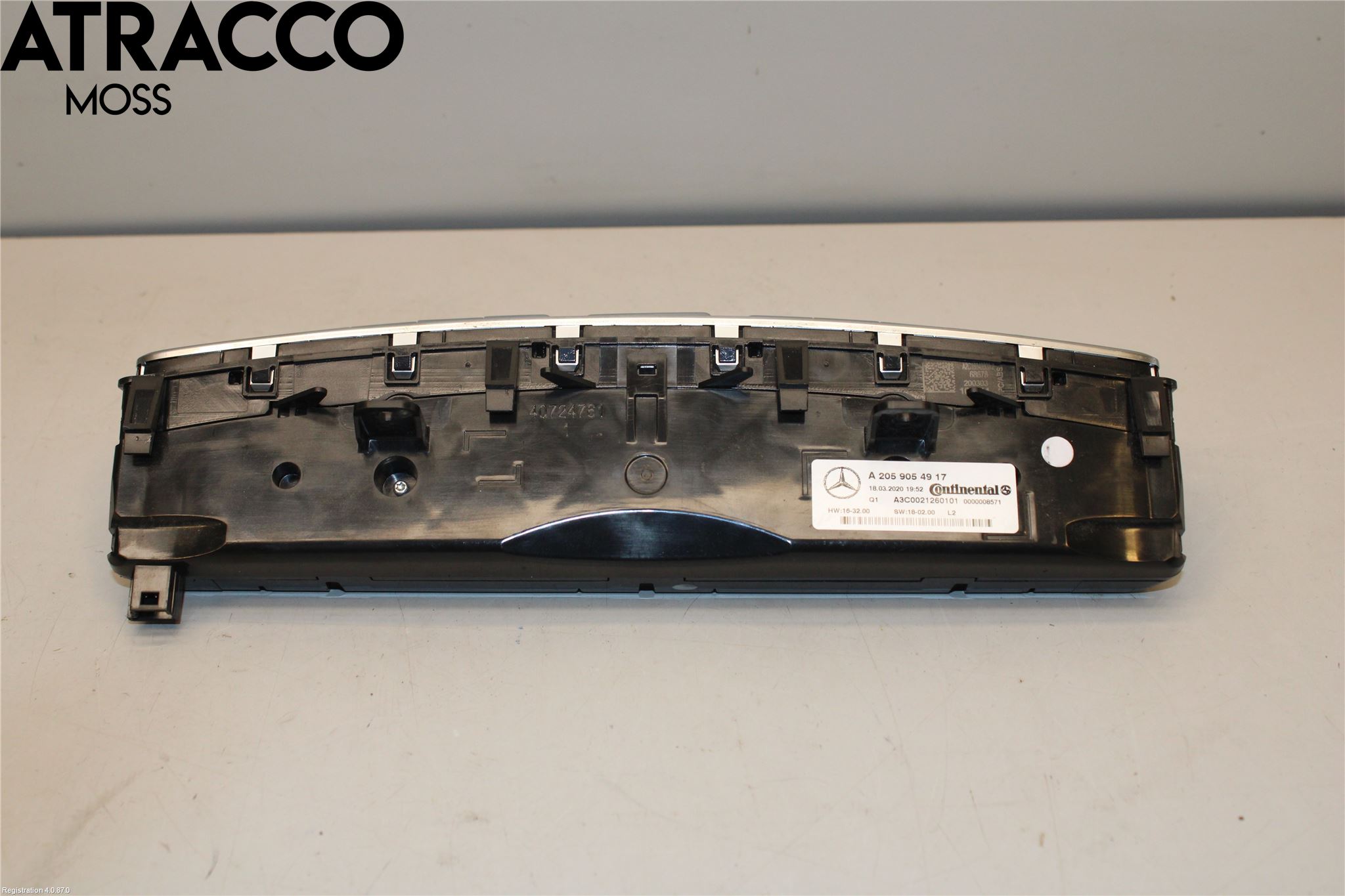 Mercedes-Benz MB EQC (N293) 20- Varme Ac Betjening-Display