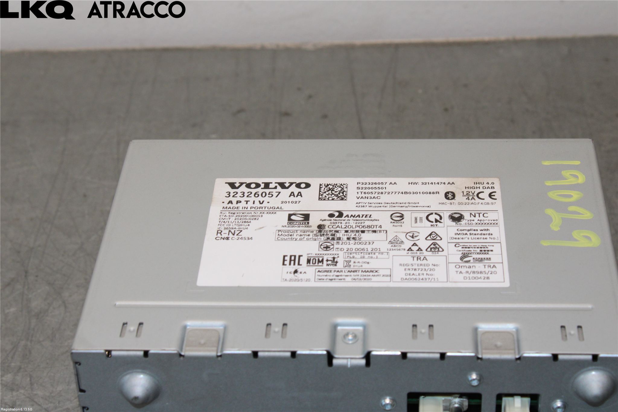 Volvo XC40/RECHARGE 18- Stereo Radio