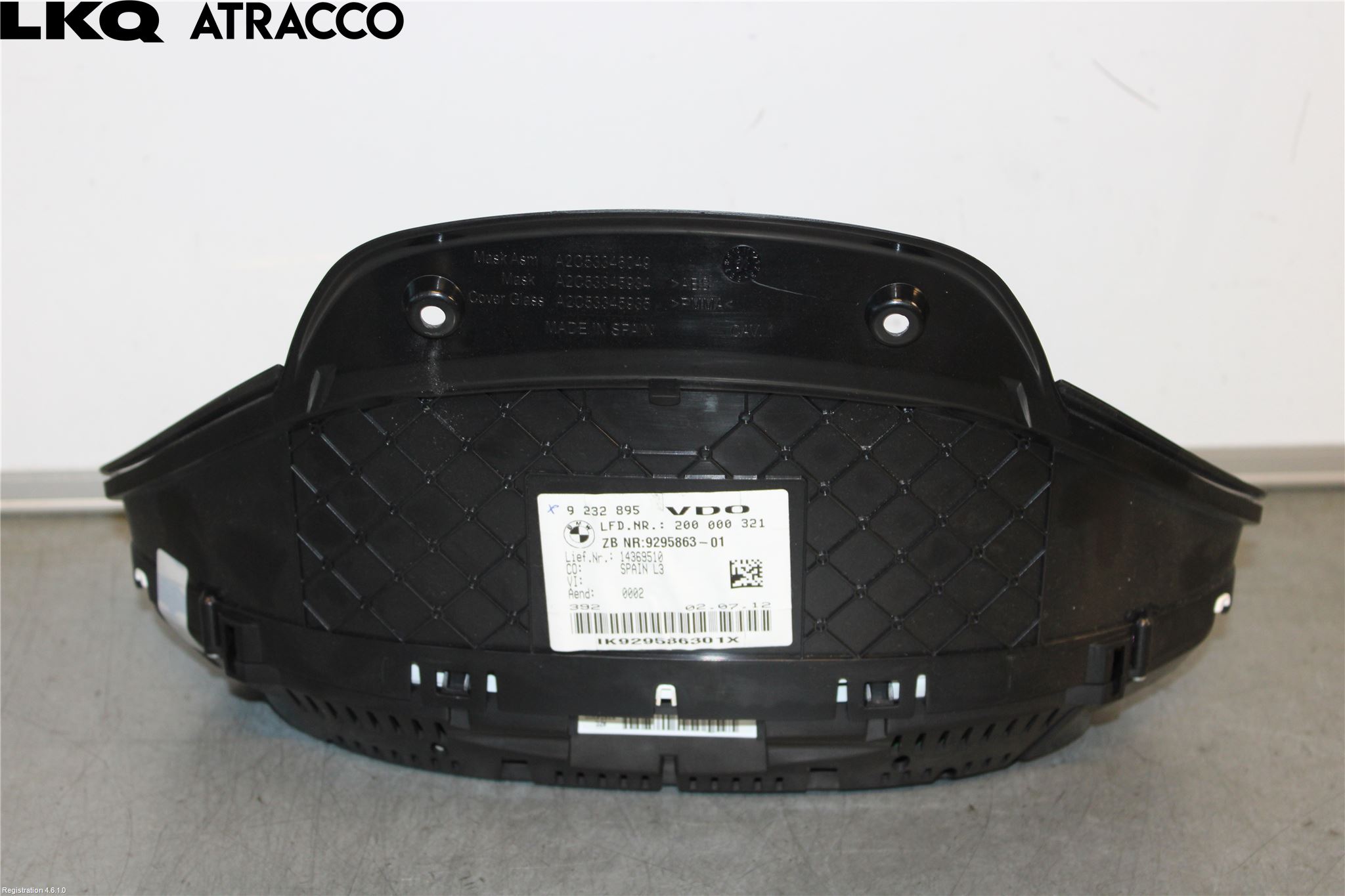 BMW 3 F30/F31/F80 12-19 Instr Kombinert