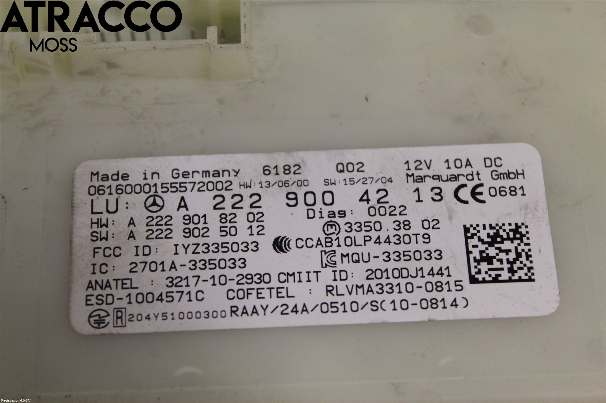 Mercedes-Benz MB S-KLASS (W222) 13-20 Styreenhet Øvrig