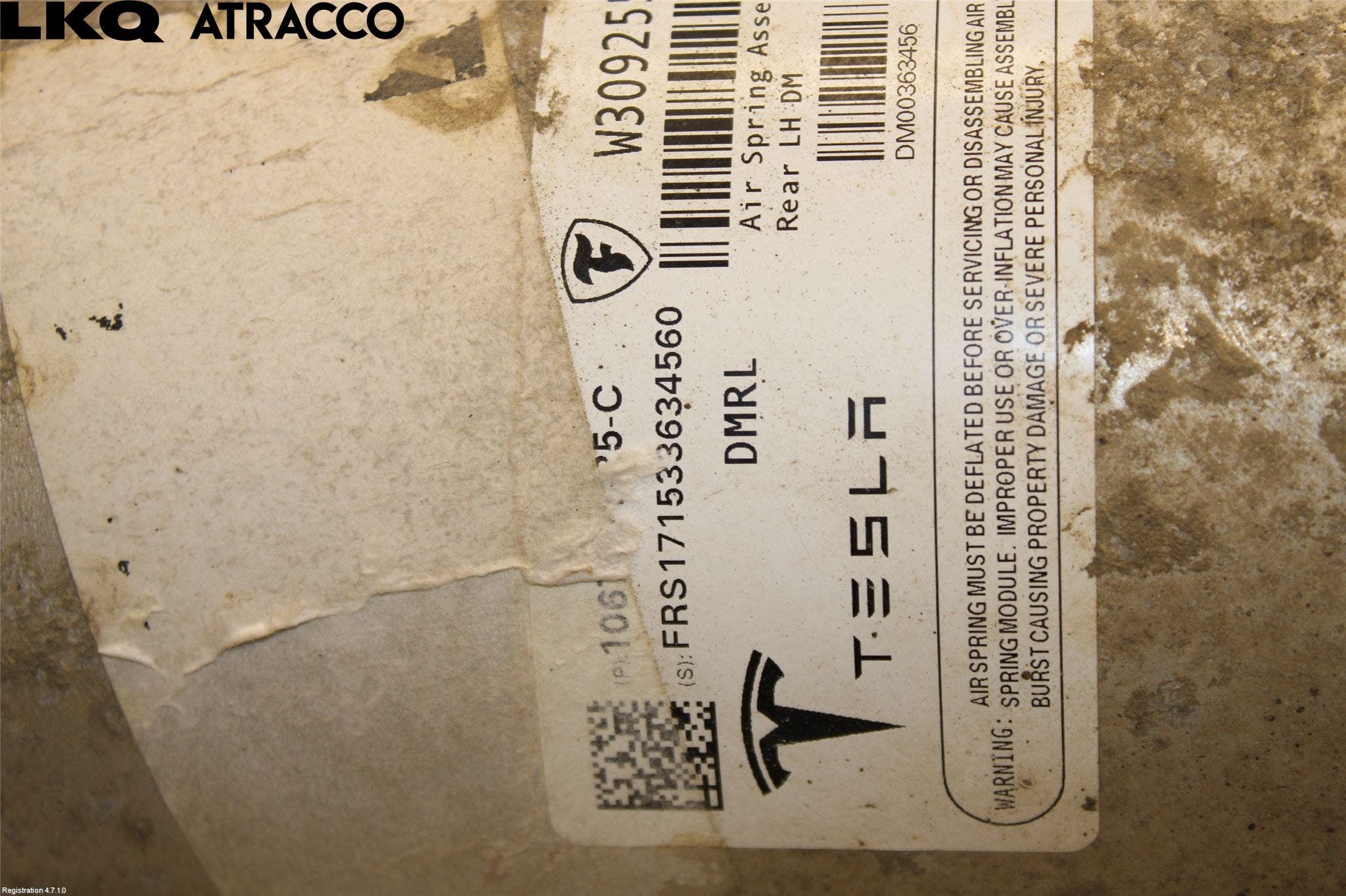 Tesla MODEL S 13- Fjærbein Bak Høyre