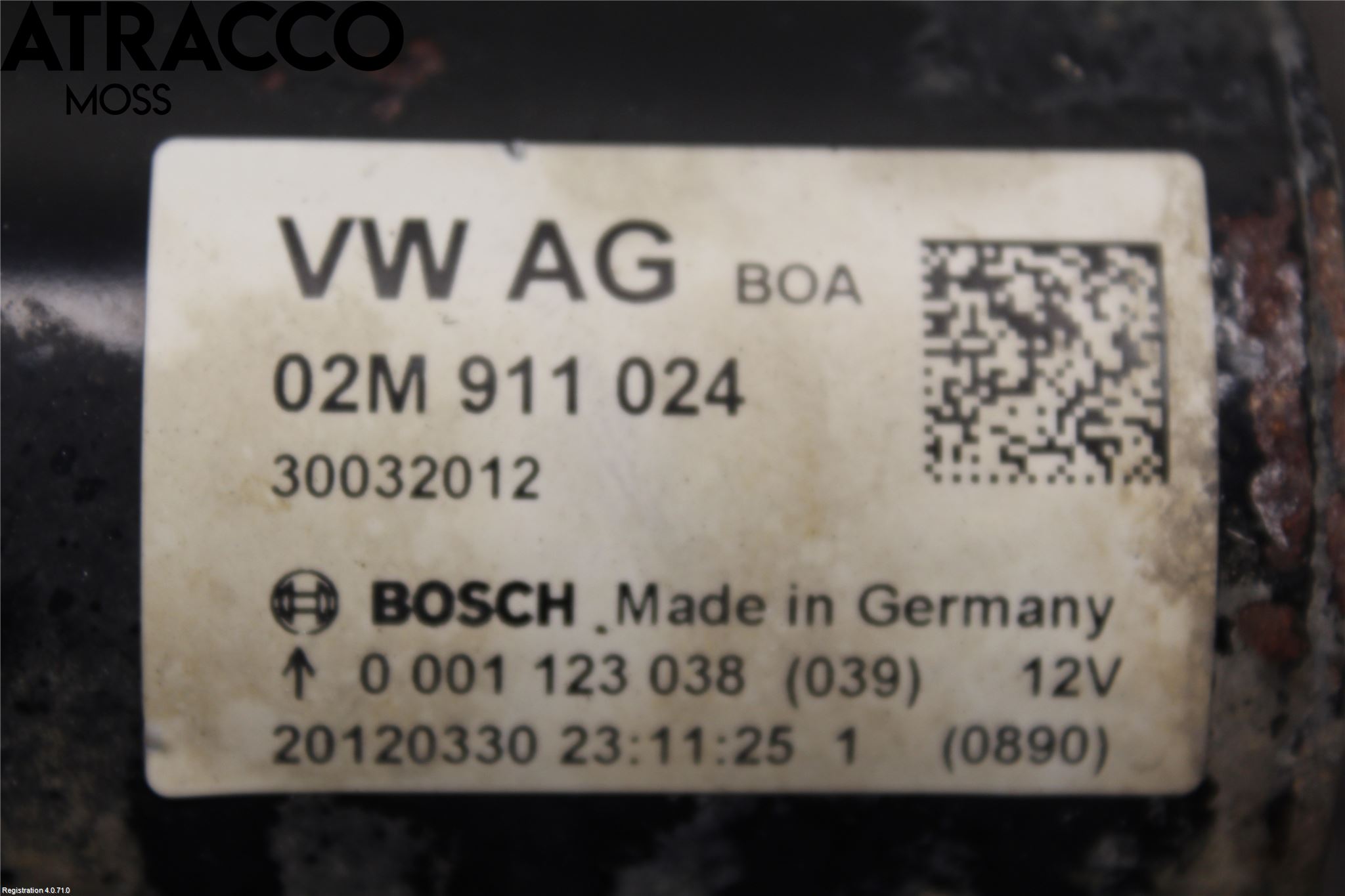 Volkswagen VW CADDY 11-15 Startmotor Diesel