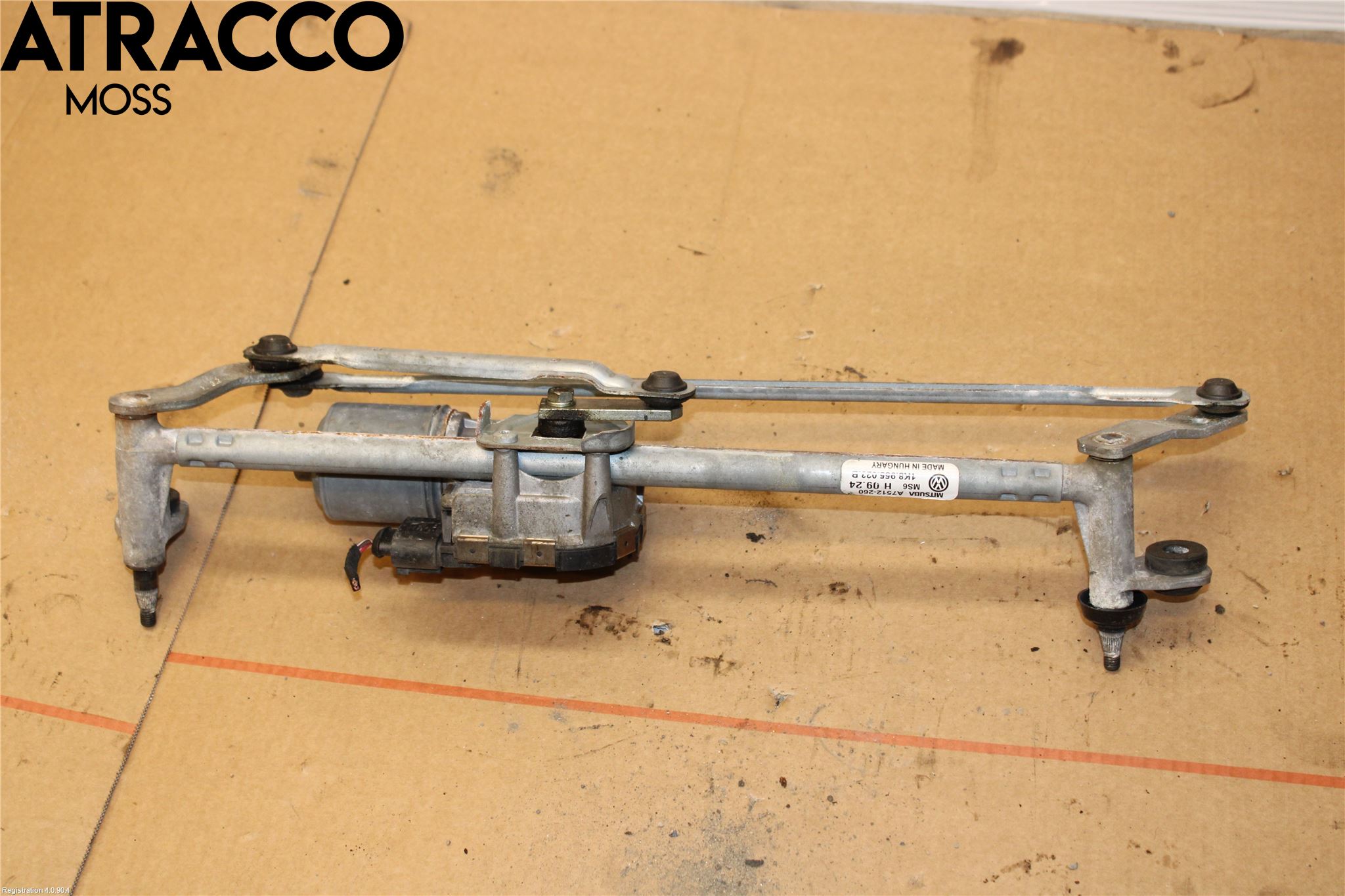 Volkswagen VW SCIROCCO 09-17 Viskermotor Bakluke