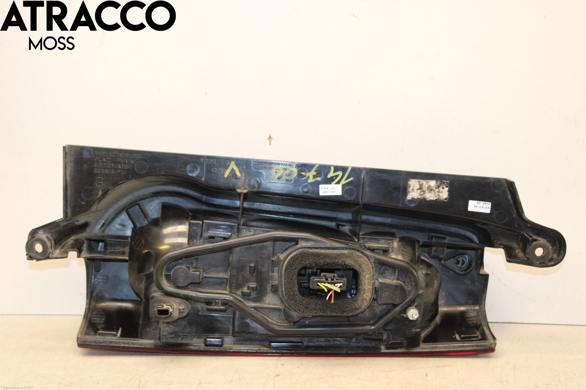 Peugeot PARTNER 08-15 Baklykt Venstre