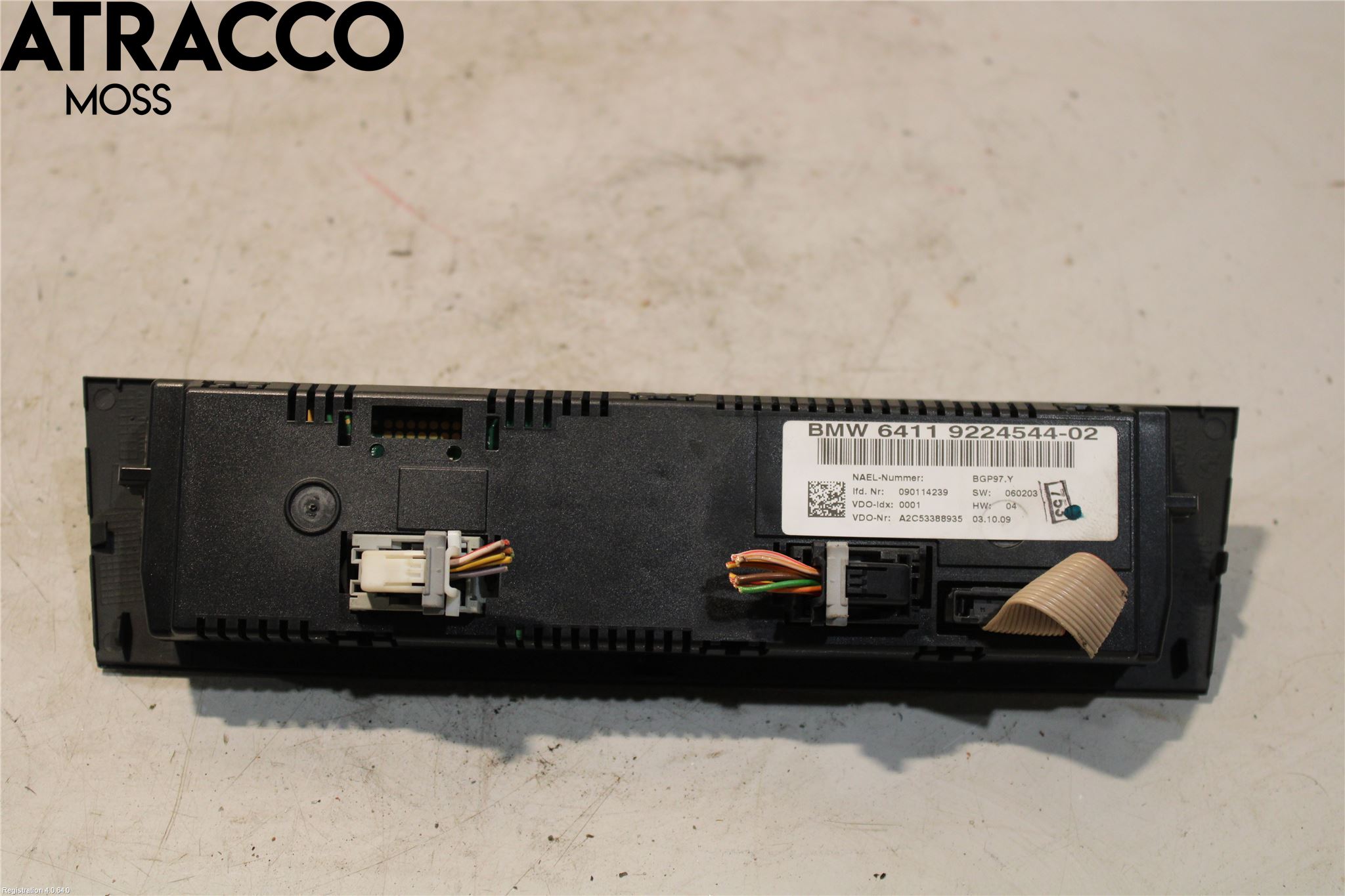 BMW X1 E84 10-15 Varme Ac Betjening-Display