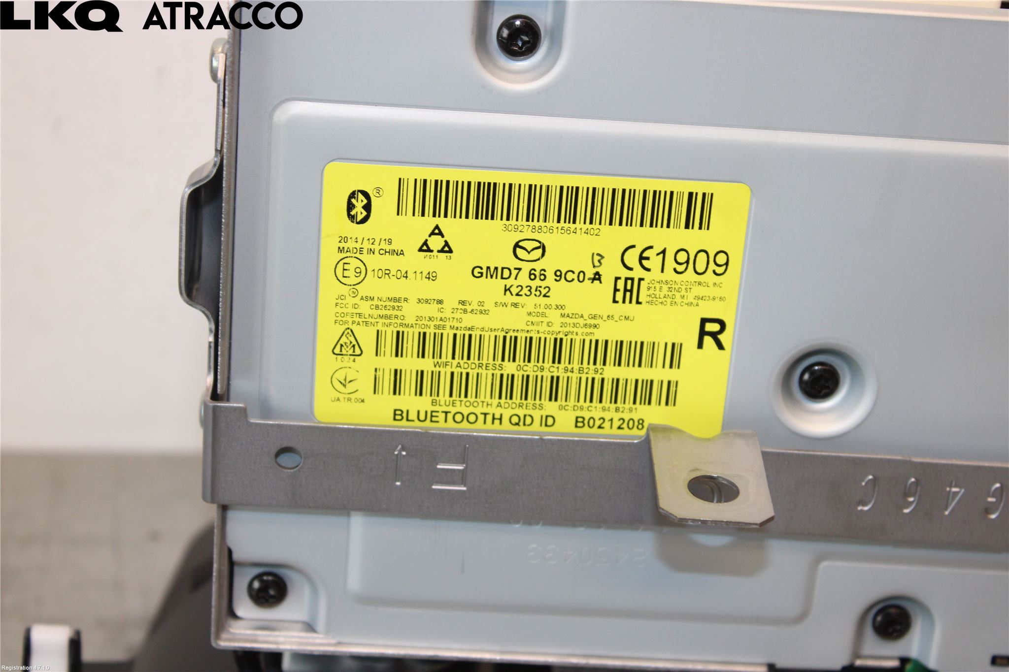 Mazda 6 13- Stereo Radio