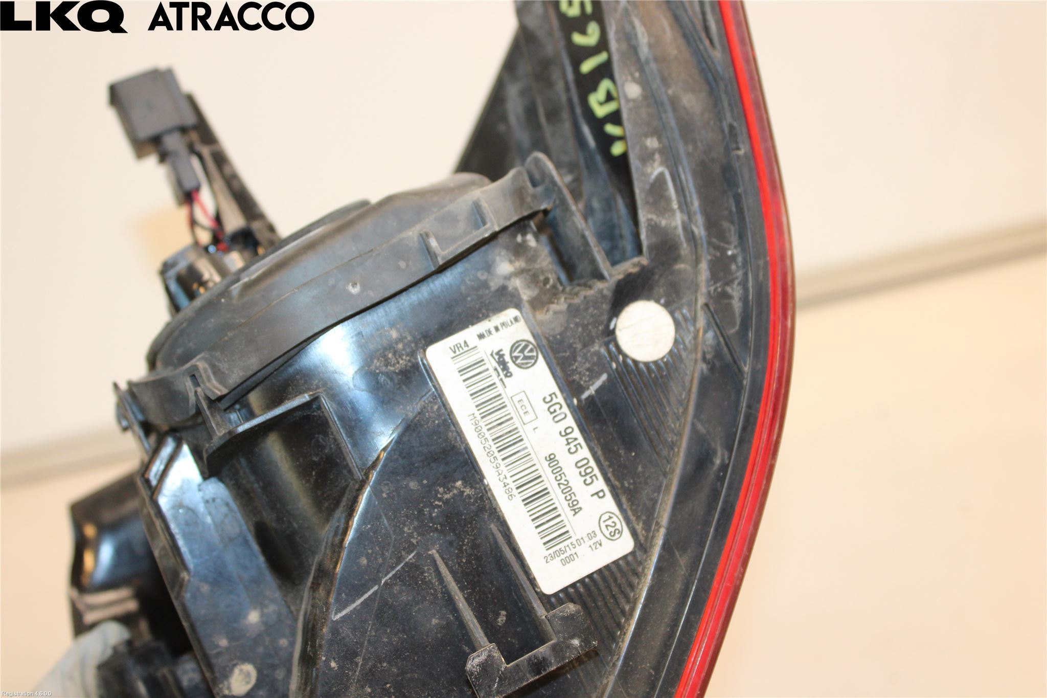 Volkswagen VW GOLF / E-GOLF VII 13-20 Baklykt Venstre