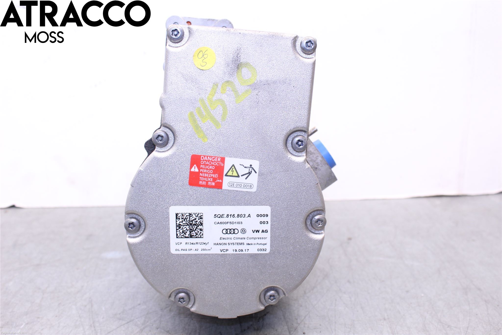 Volkswagen VW GOLF / E-GOLF VII 13-20 Varme Ac Kompressor