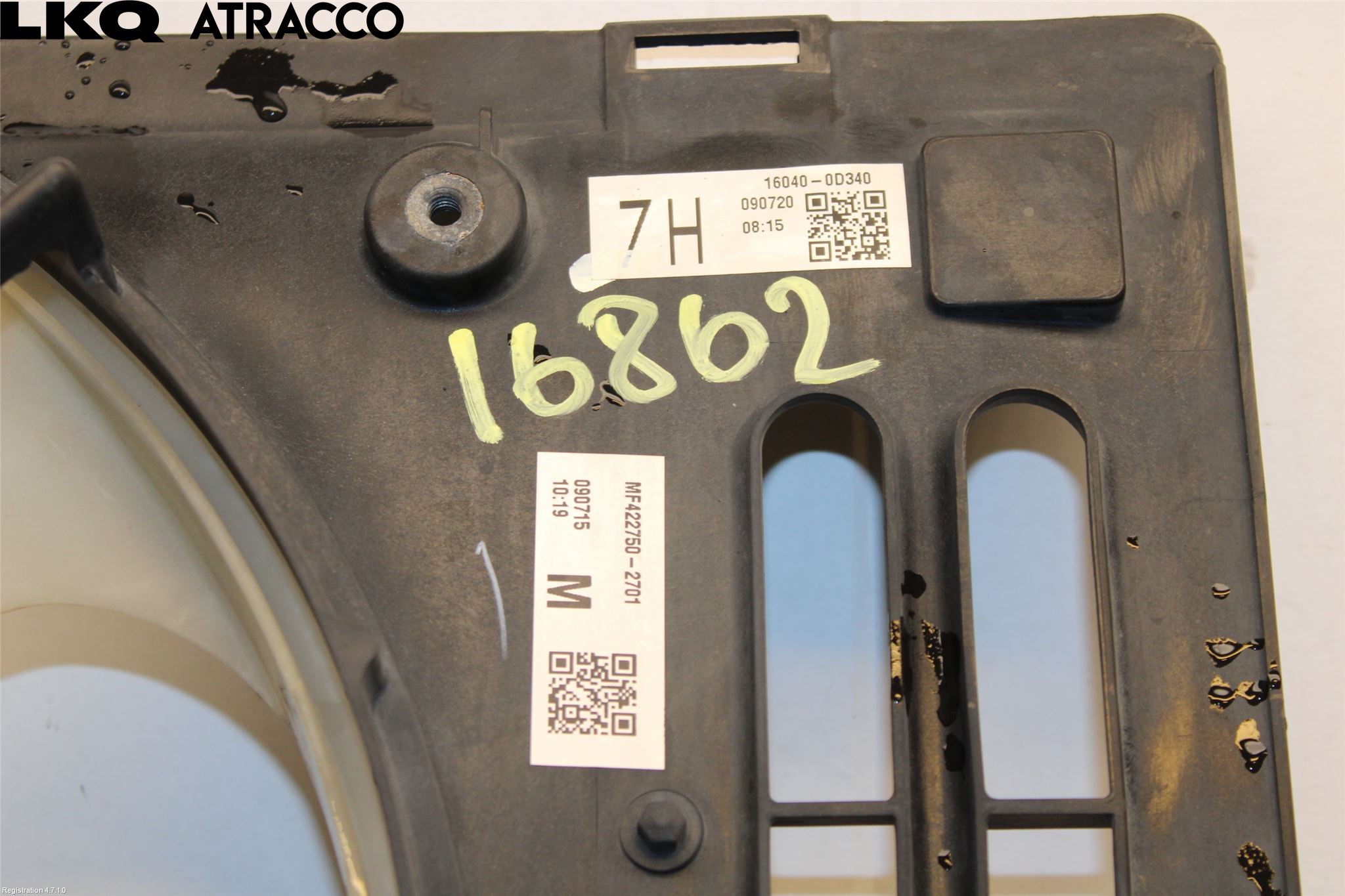 Toyota AVENSIS 09-15 Kjølevifte Elektrisk