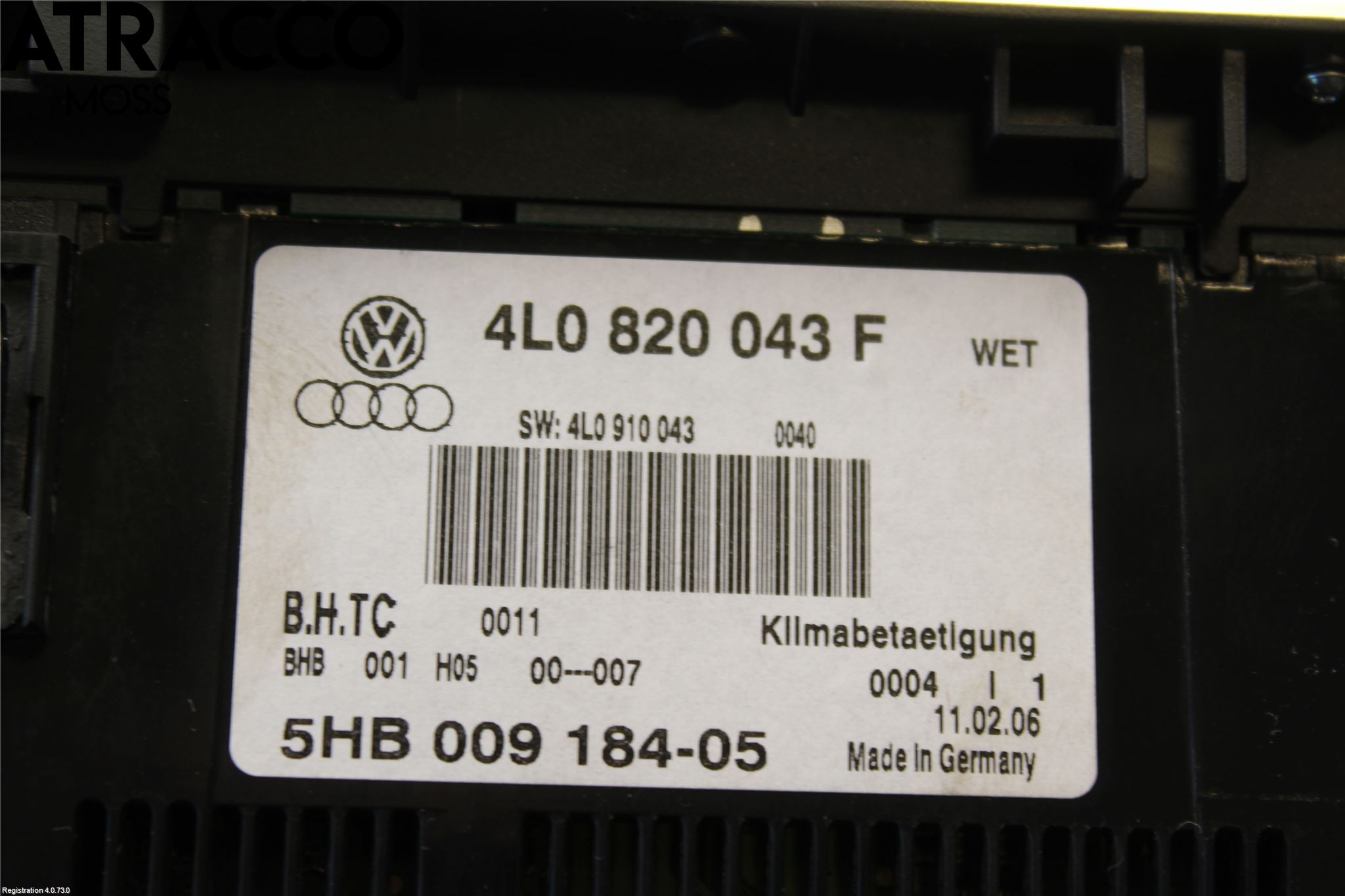 Audi Q7/SQ7 Varme Ac Betjening-Display