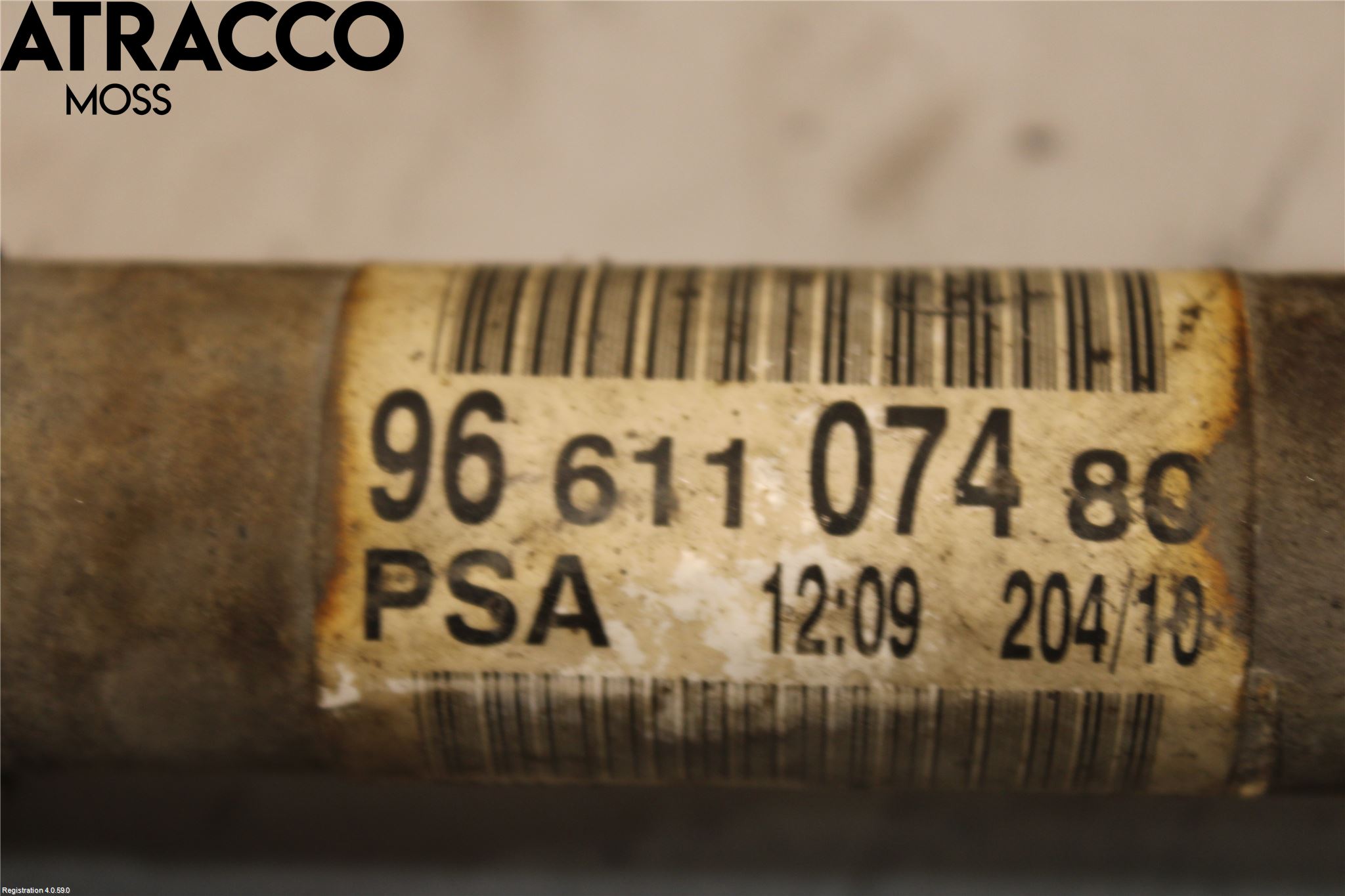 Peugeot 5008 10-16 Drivaksel Foran Kompl Høyre