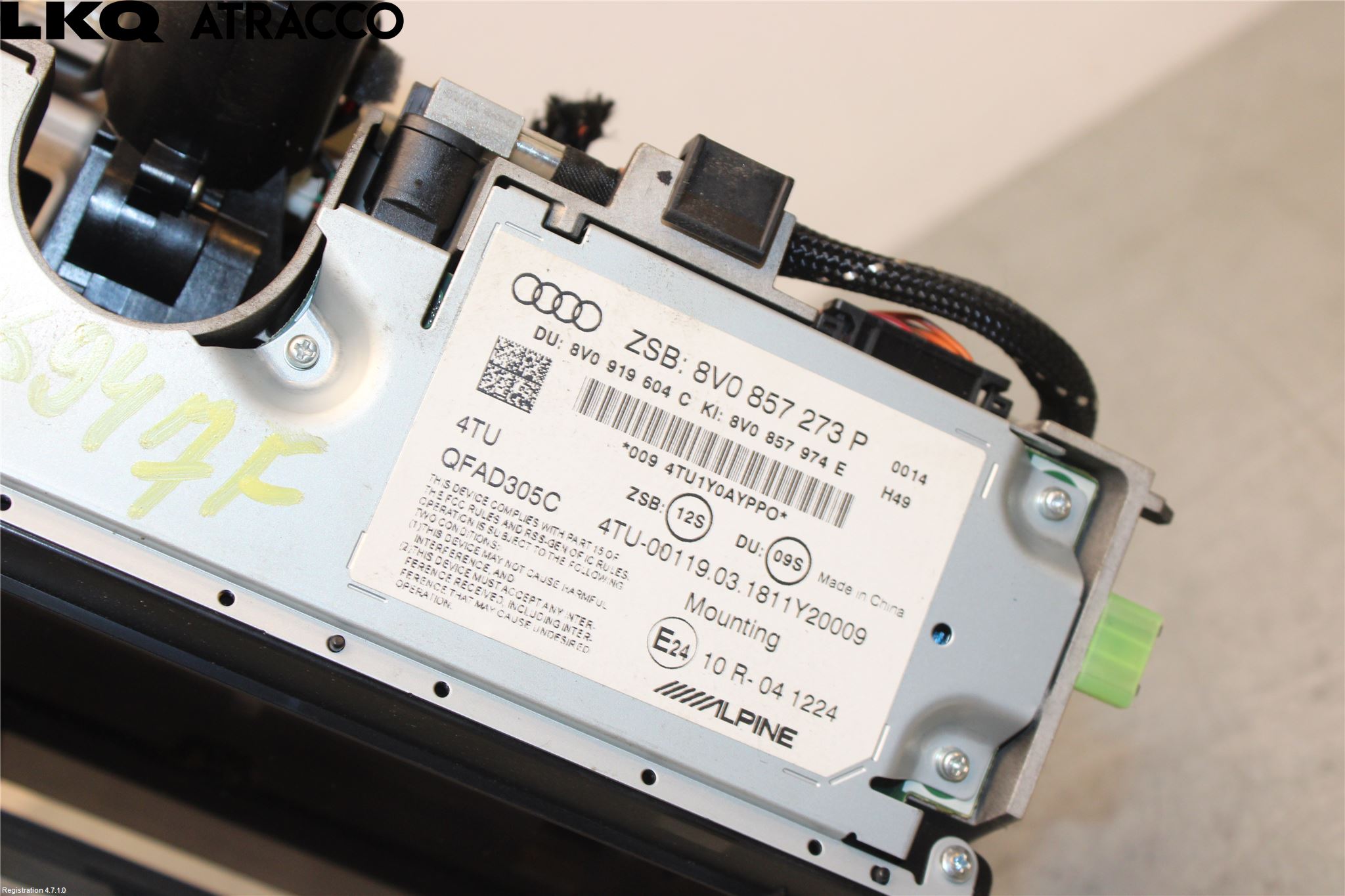 Audi A3/S3 8V 13-20 Instr Varselys - Display