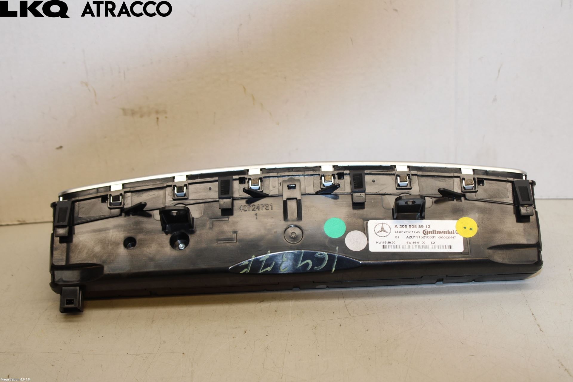 Mercedes-Benz MB C-KLASS (W205) 14-21 Varme Ac Betjening-Display