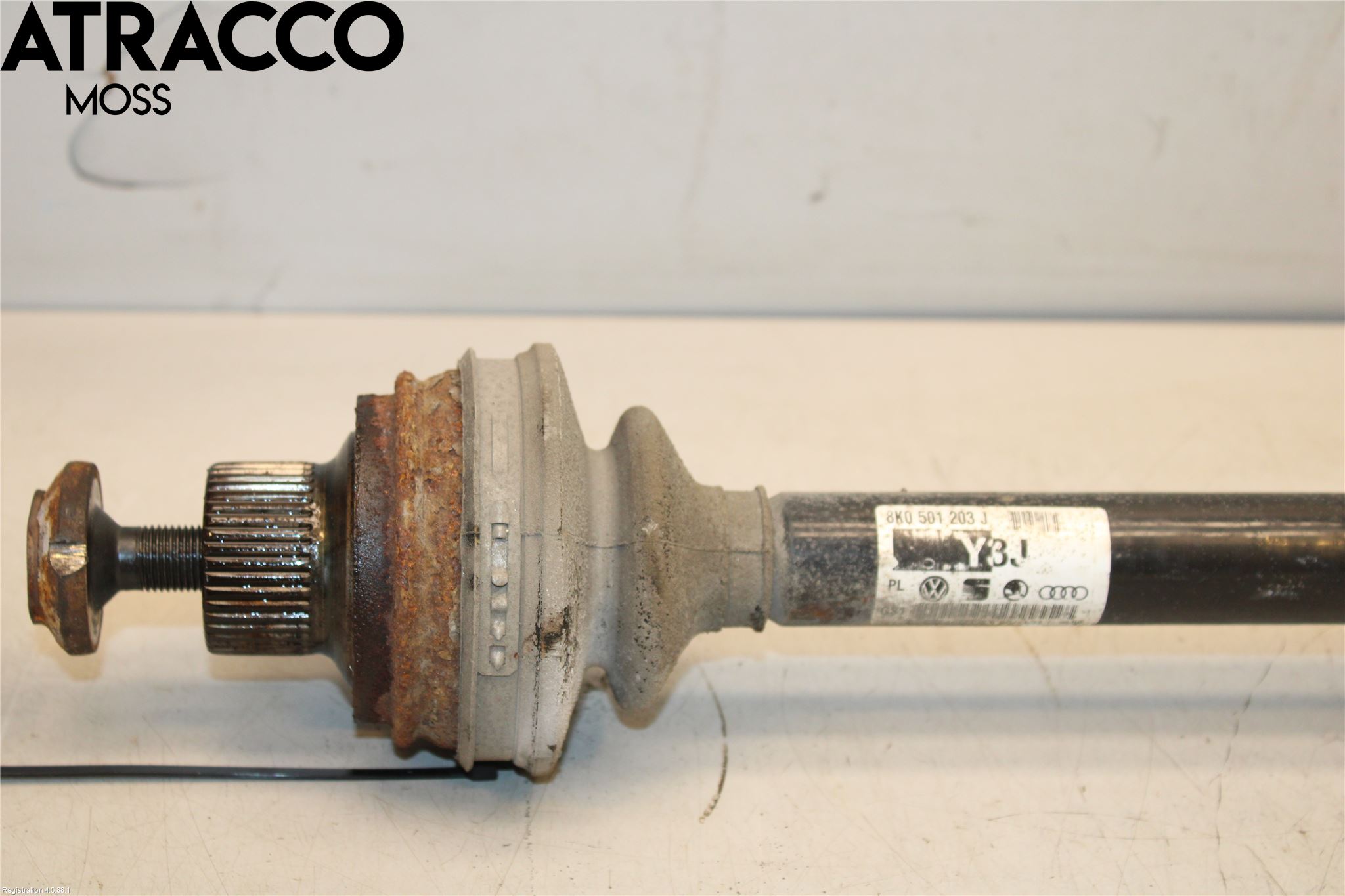 Audi A4/S4 08-11 Drivaksel Bak Kompl Venstre