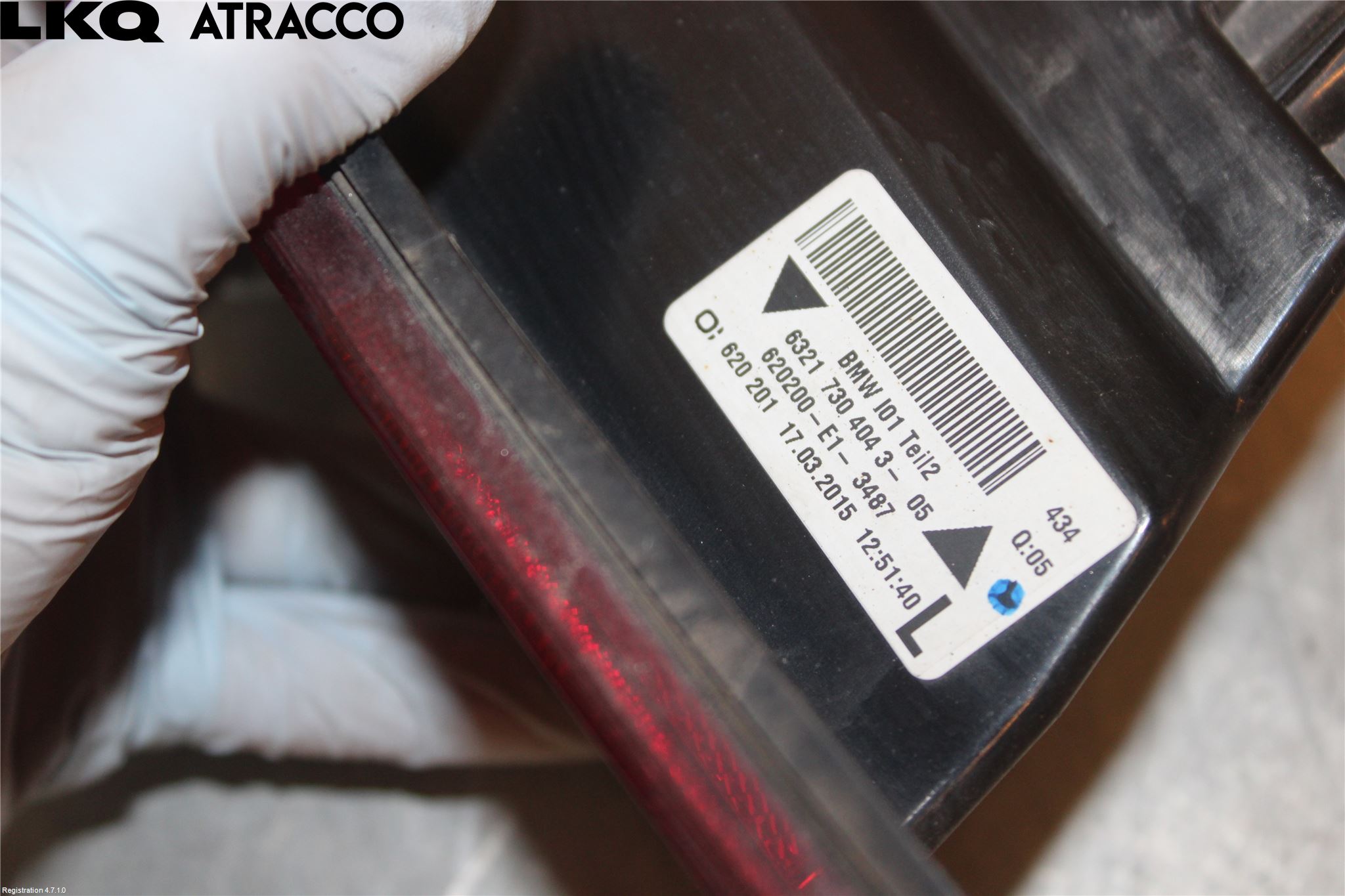 BMW i3 I01 13-22 Baklykt Ryggelys-Tåkelys