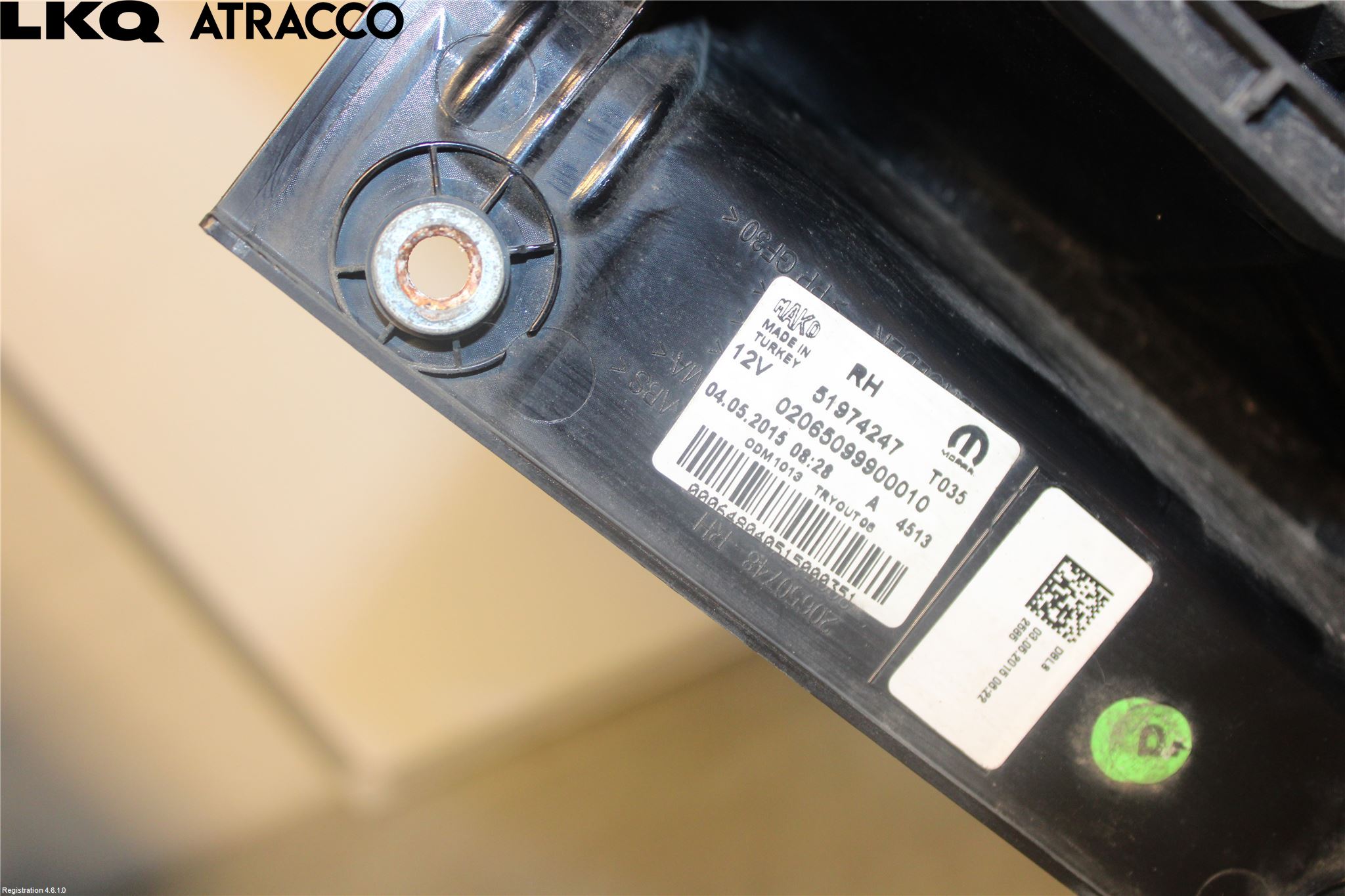 Fiat DOBLO CARGO Baklykt Høyre