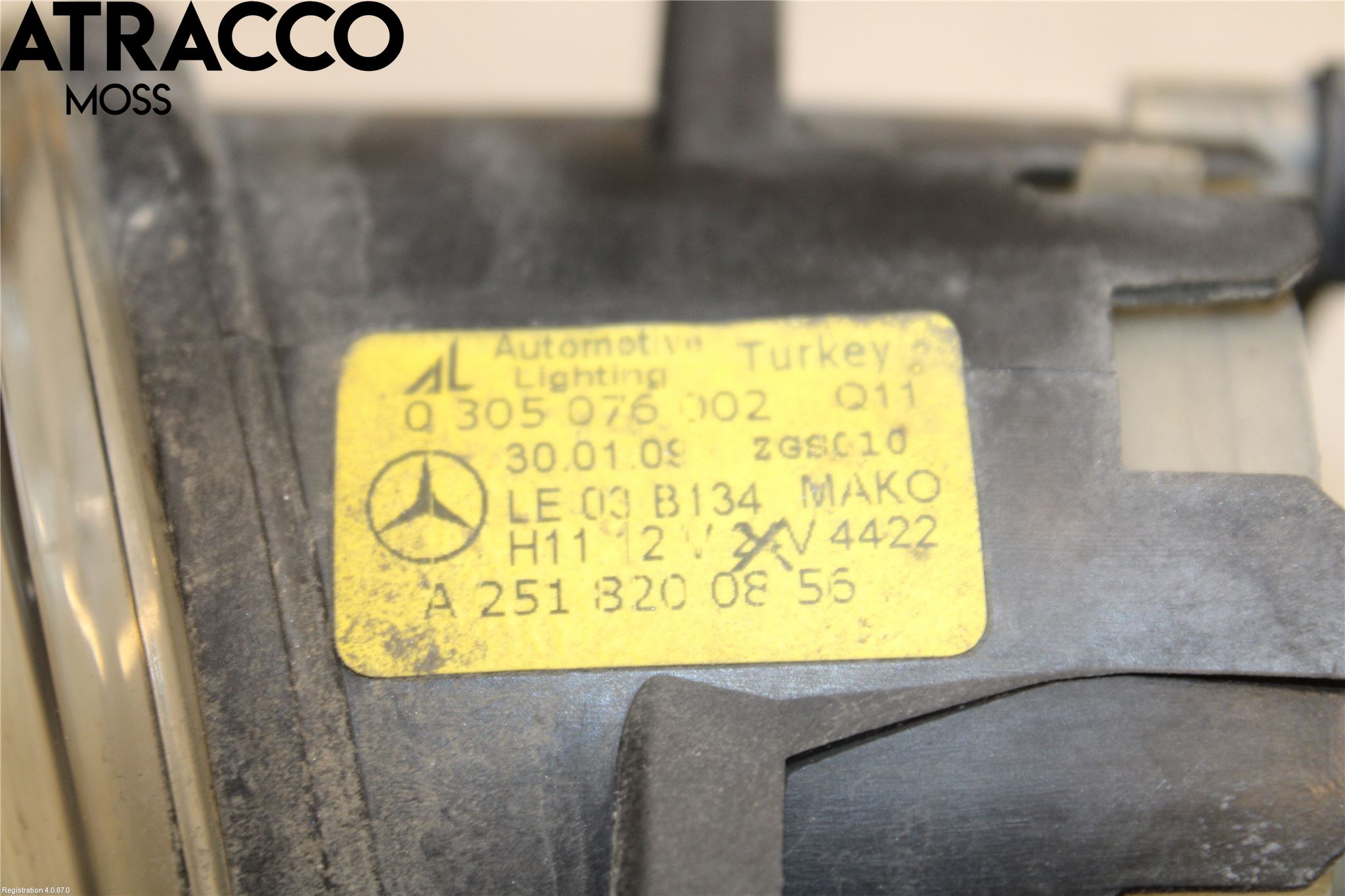 Mercedes-Benz MB B-KLASS (W245) 05-12 Frontlykt-Kurve-Tåkelys