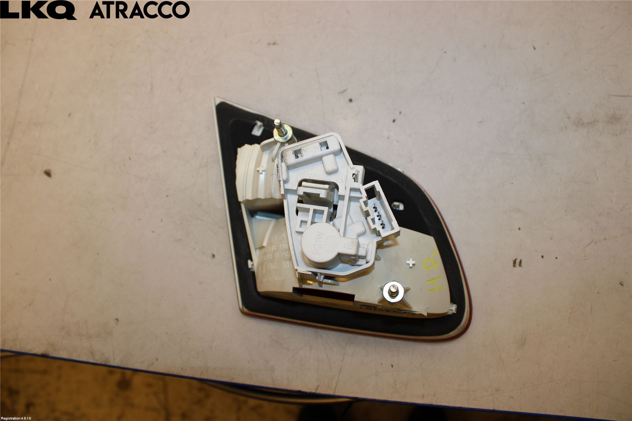 Skoda OCTAVIA (1Z) 05-13 Baklykt Høyre  På Luke(Indre)