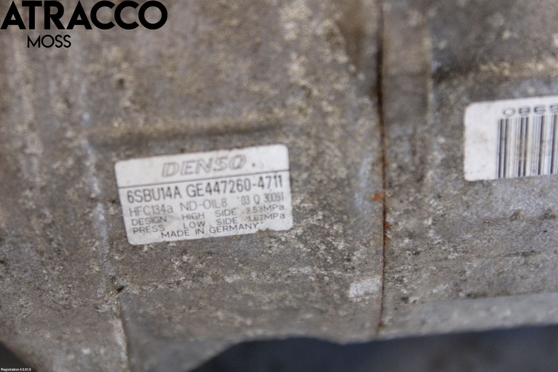 BMW 1 F20/F21 11-19 Varme Ac Kompressor