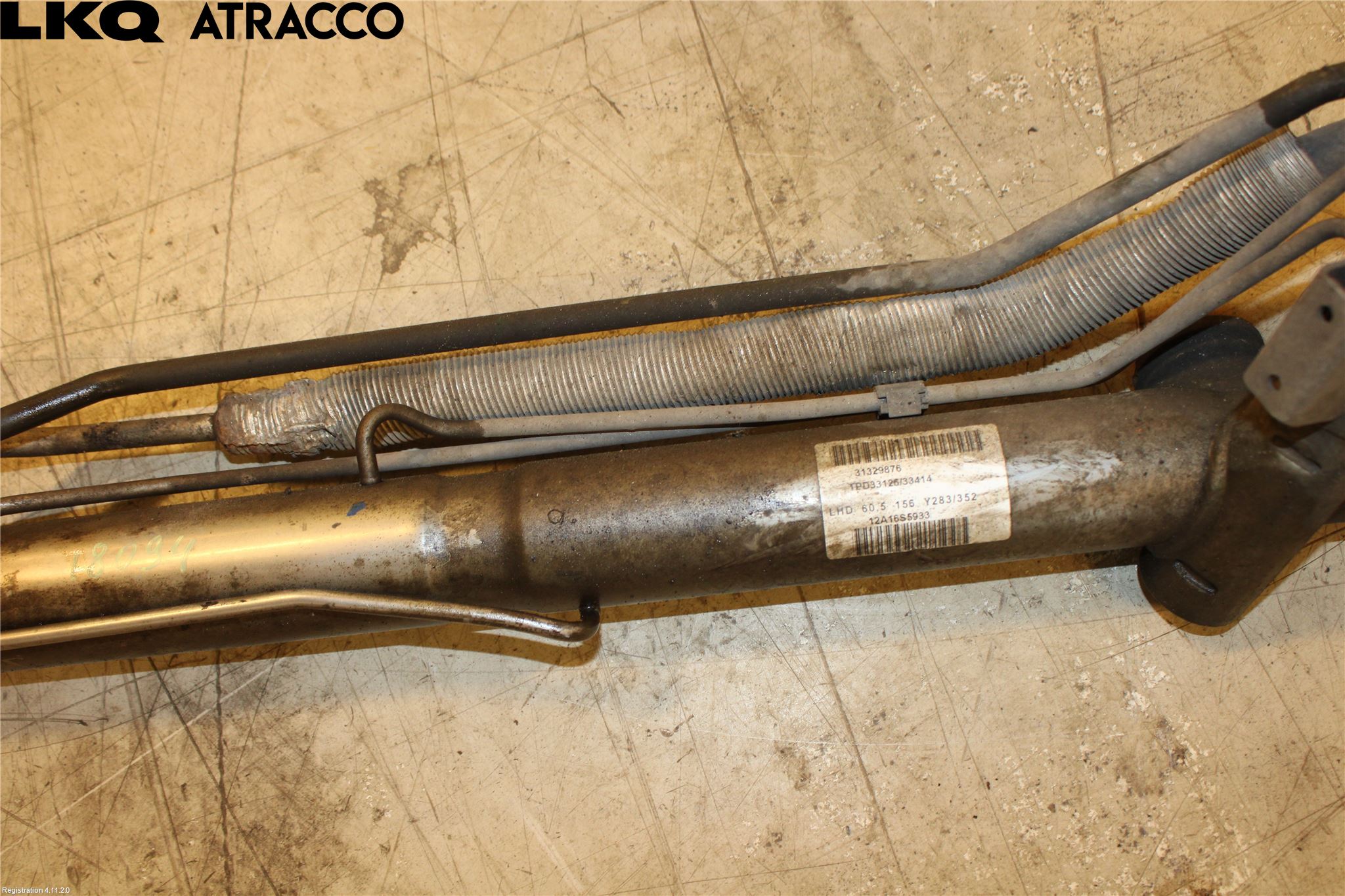 Volvo V60 11-13 Servo Snekke - Tannstang