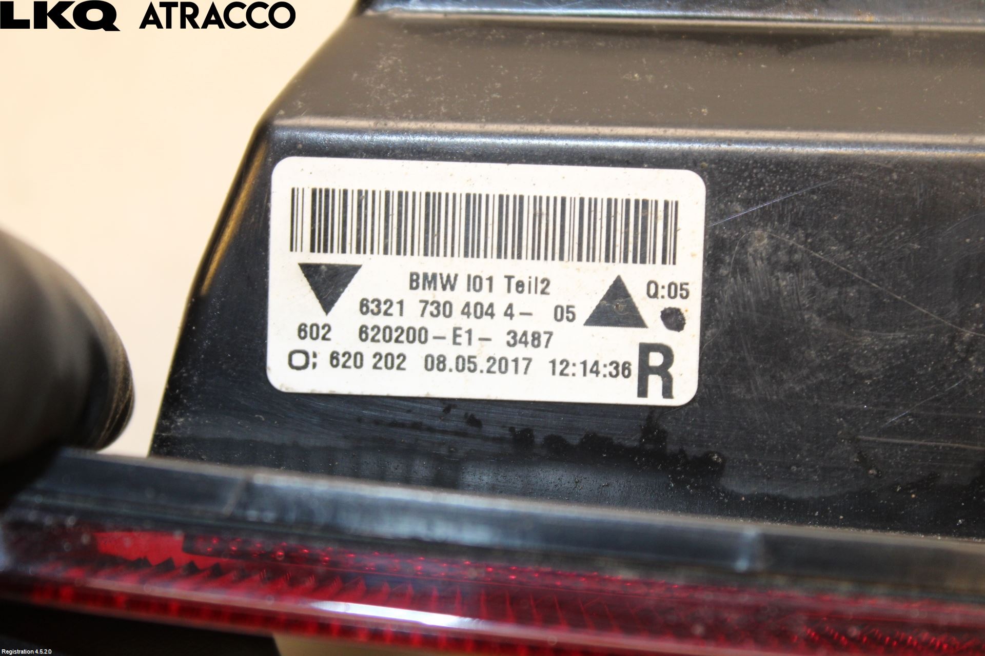 BMW i3 I01 13-22 Baklykt Ryggelys-Tåkelys