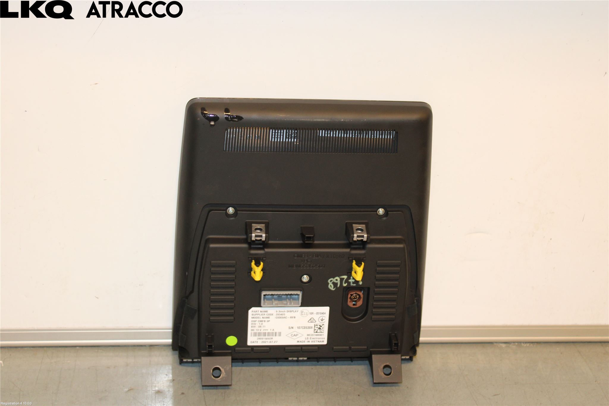 Renault ZOE/E-TECH 13- Multifunktionsdisplay