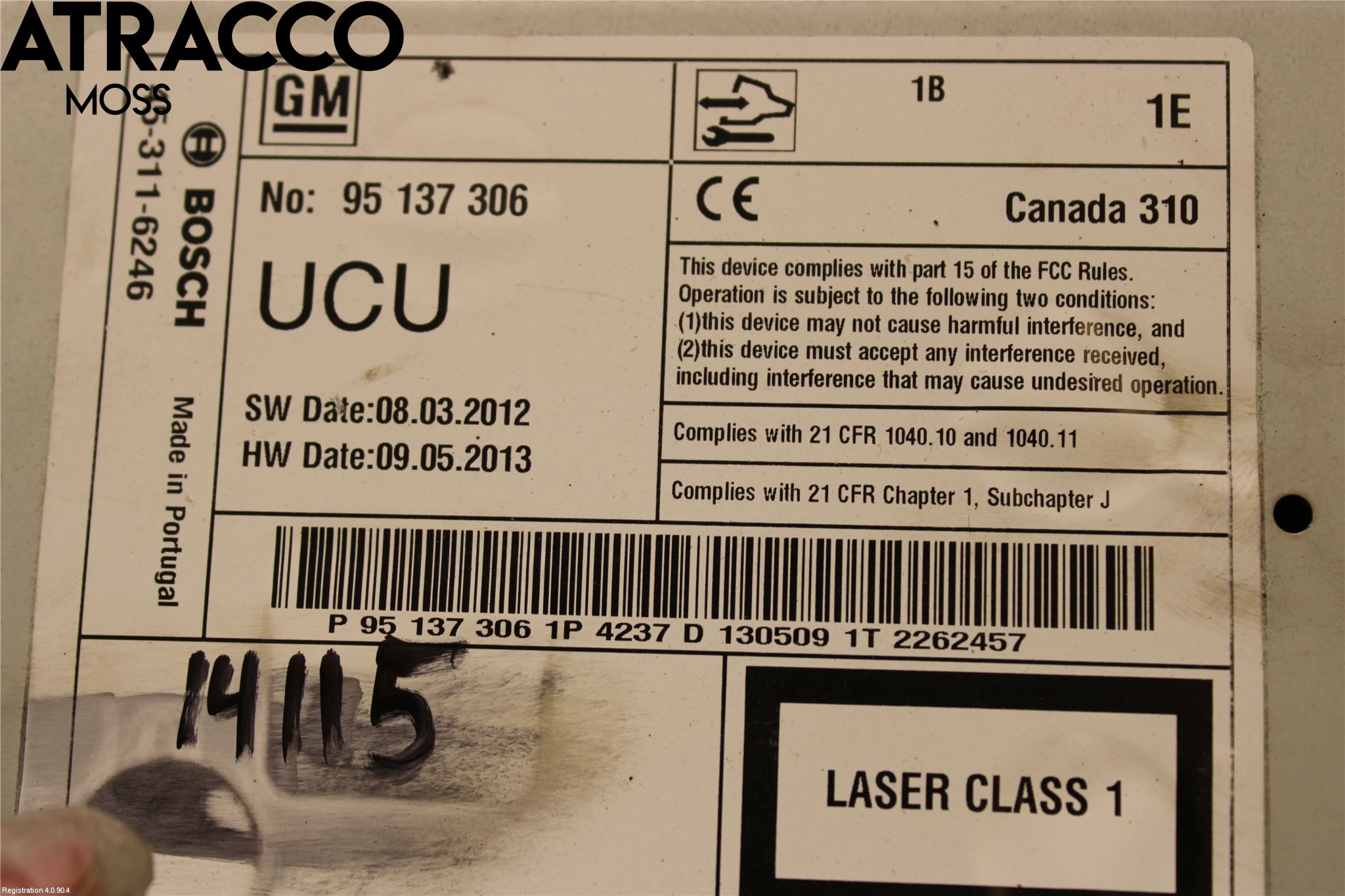 Opel MOKKA 13-20 Stereo Radio Med Cd