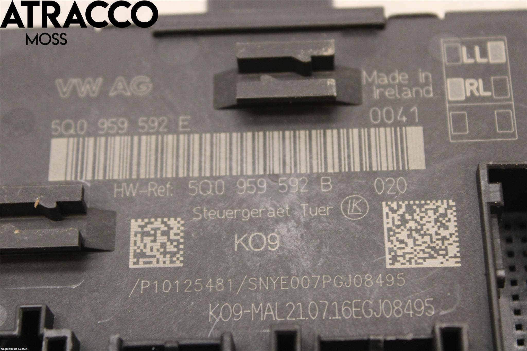 Audi A3/S3 8V 13-20 Styreenhet Dør