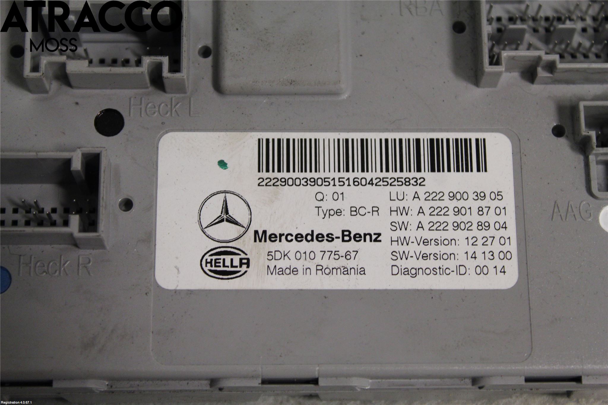Mercedes-Benz MB S-KLASS (W222) 13-20 Styreenhet Øvrig