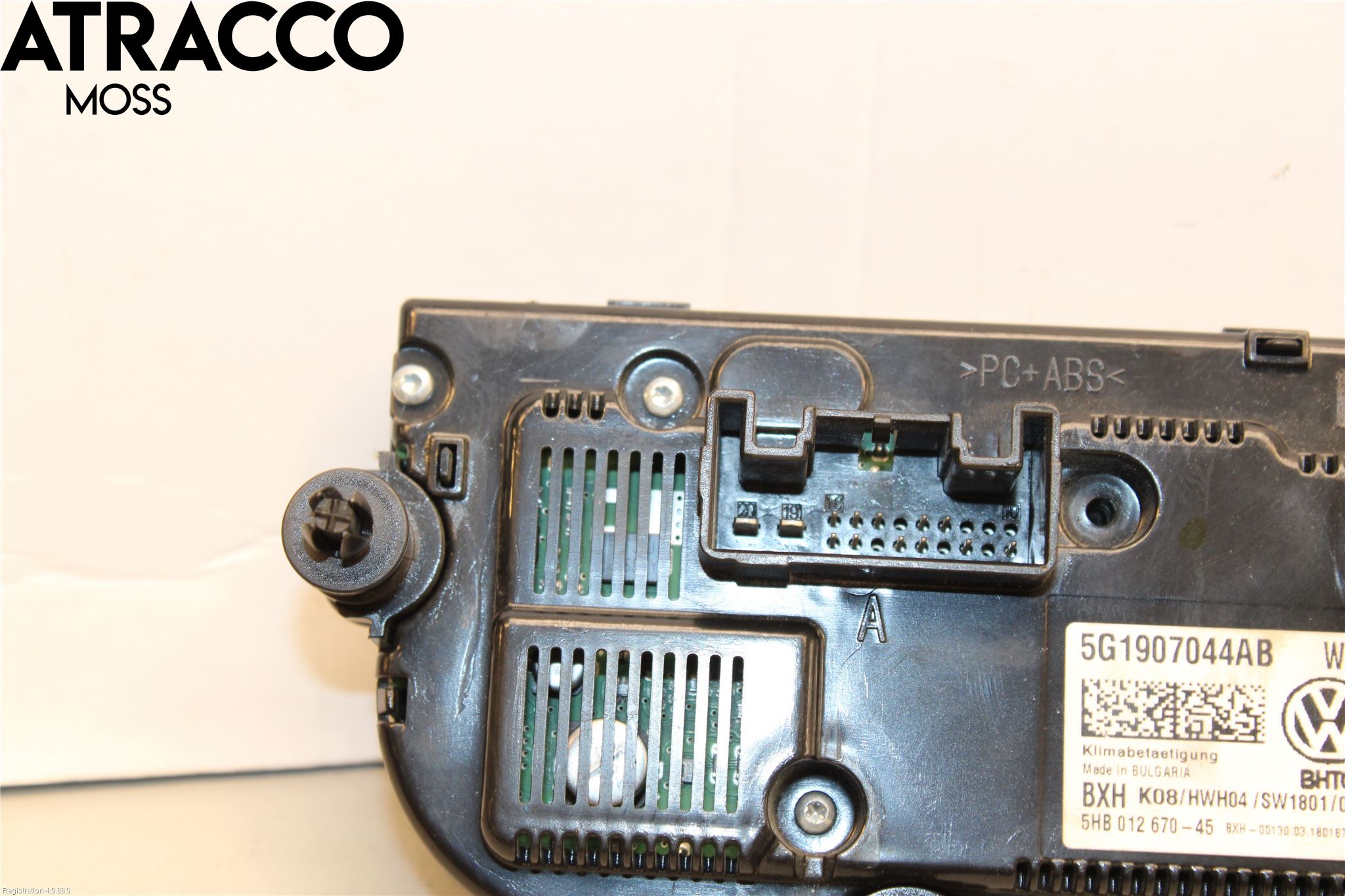 Volkswagen VW GOLF / E-GOLF VII 13-20 Varme Ac Betjening-Display