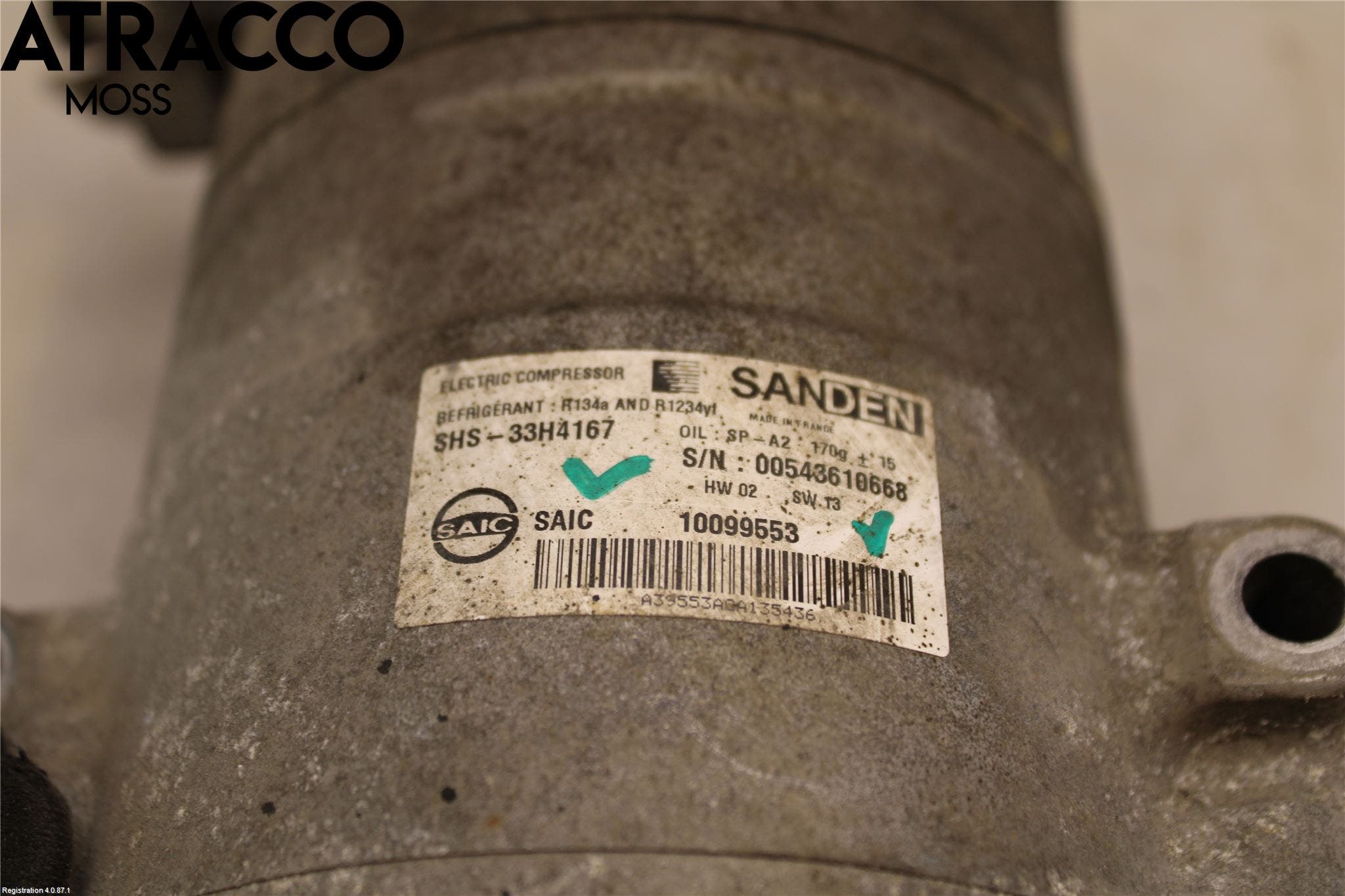 MAXUS EV80 19- Varme Ac Kompressor