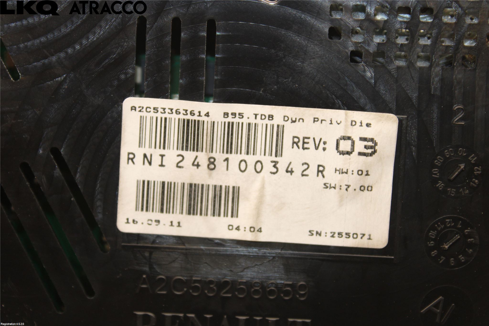 Renault MEGANE III 09-15 Instr Kombinert