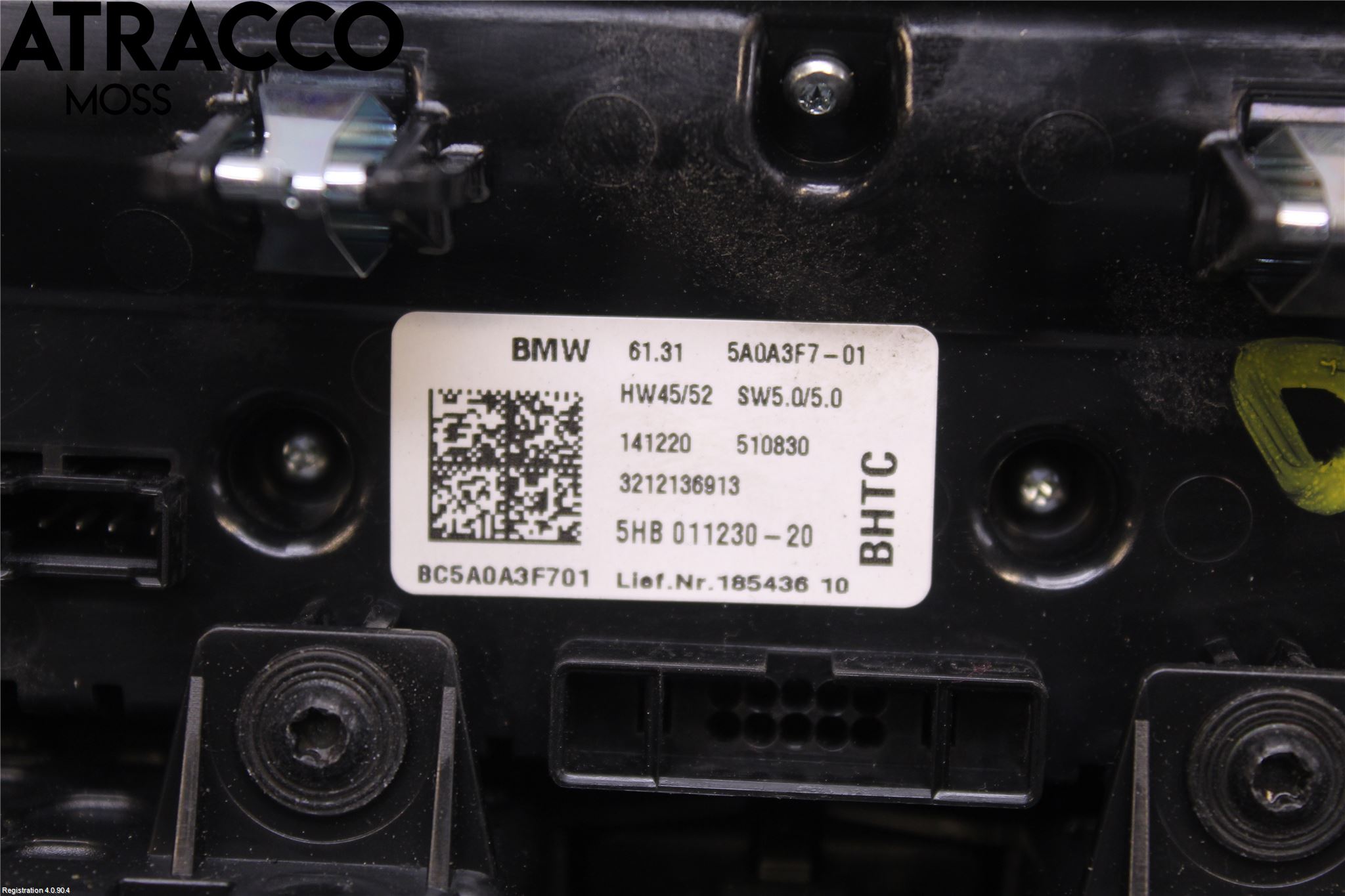 BMW i3 I01 13-22 Varme Ac Betjening-Display