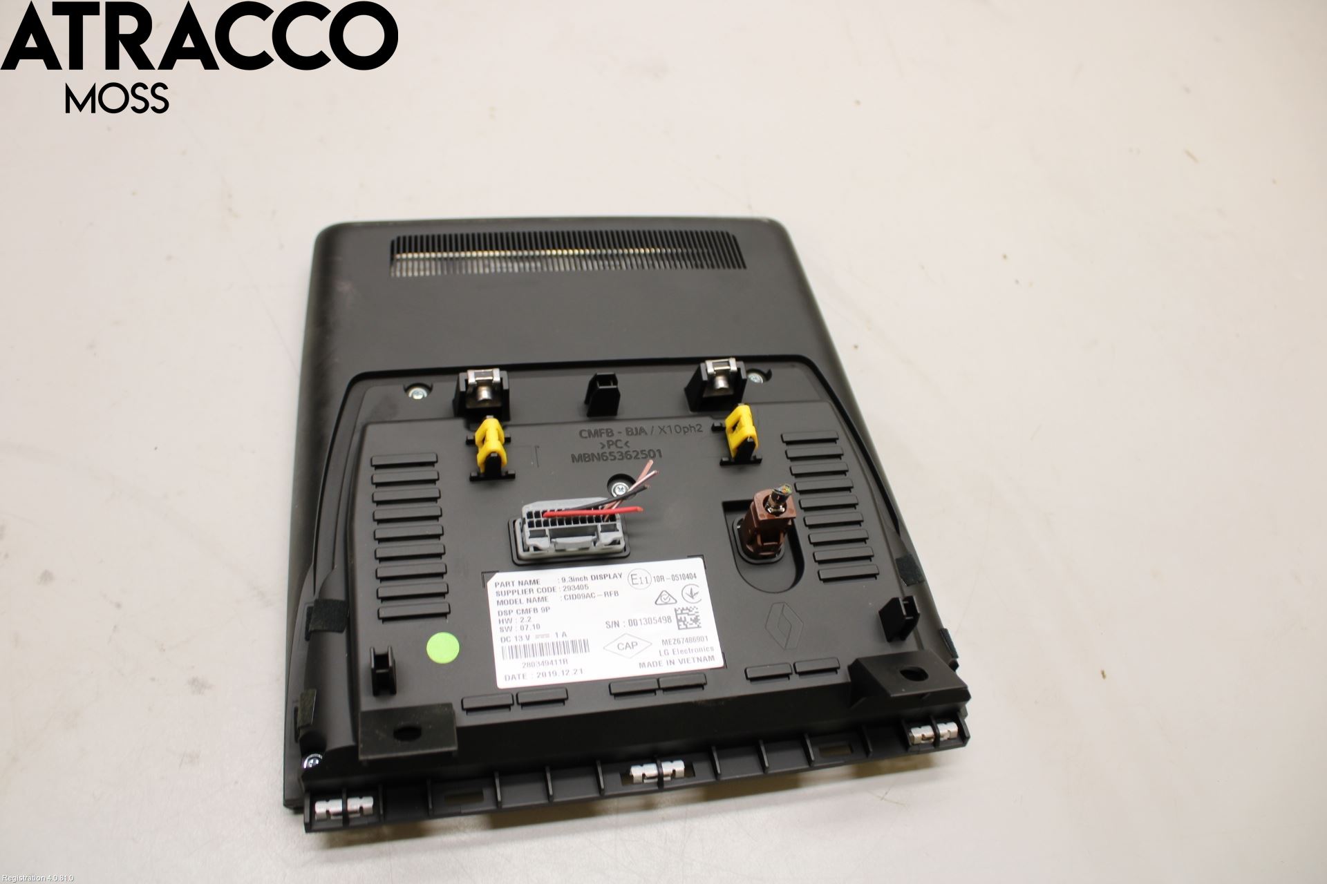 Renault ZOE/E-TECH 13- Multifunktionsdisplay